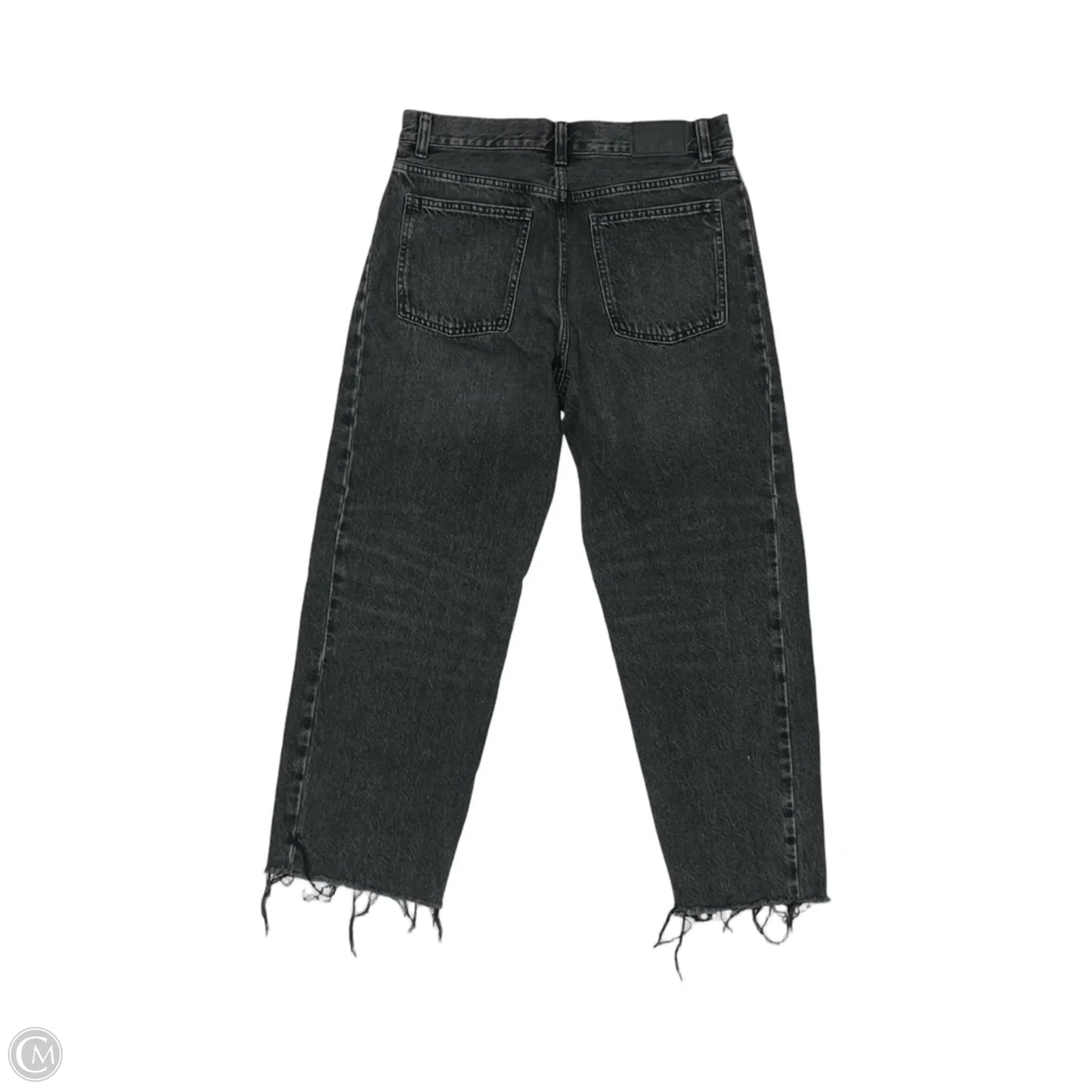 Jeans Straight By Madewell In Black Denim, Size: 6