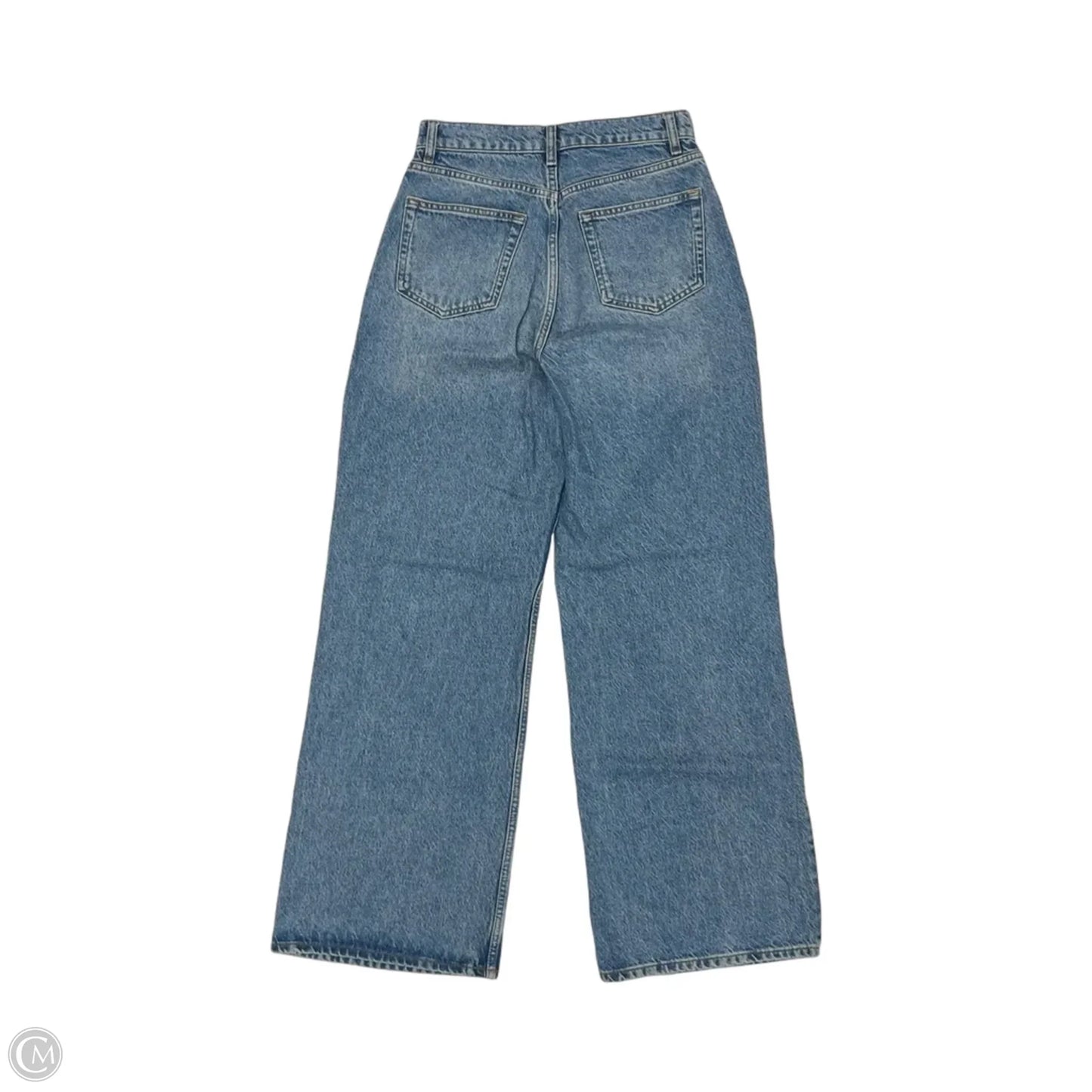 Jeans Wide Leg By Reformation In Blue Denim, Size: 4