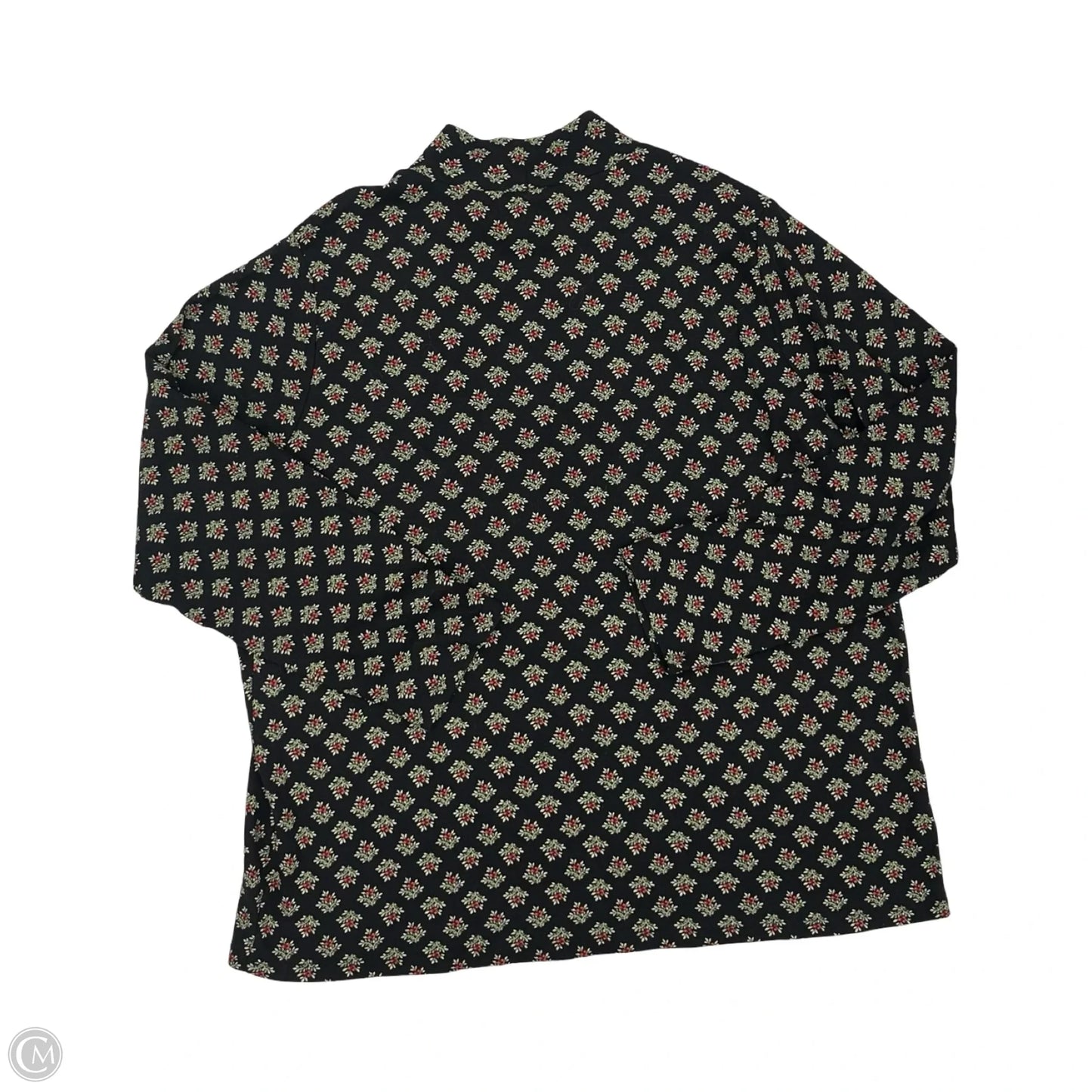 Top Long Sleeve By Croft And Barrow In Floral Print, Size: 2x