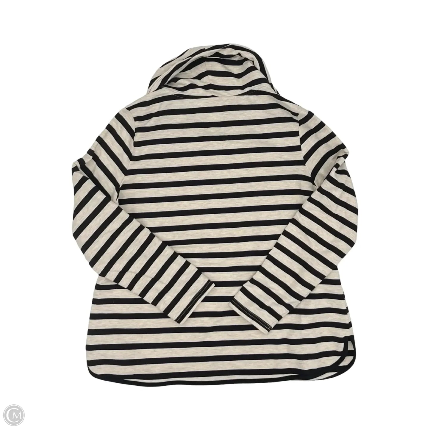 Top Long Sleeve By Croft And Barrow In Black & Tan, Size: Xl