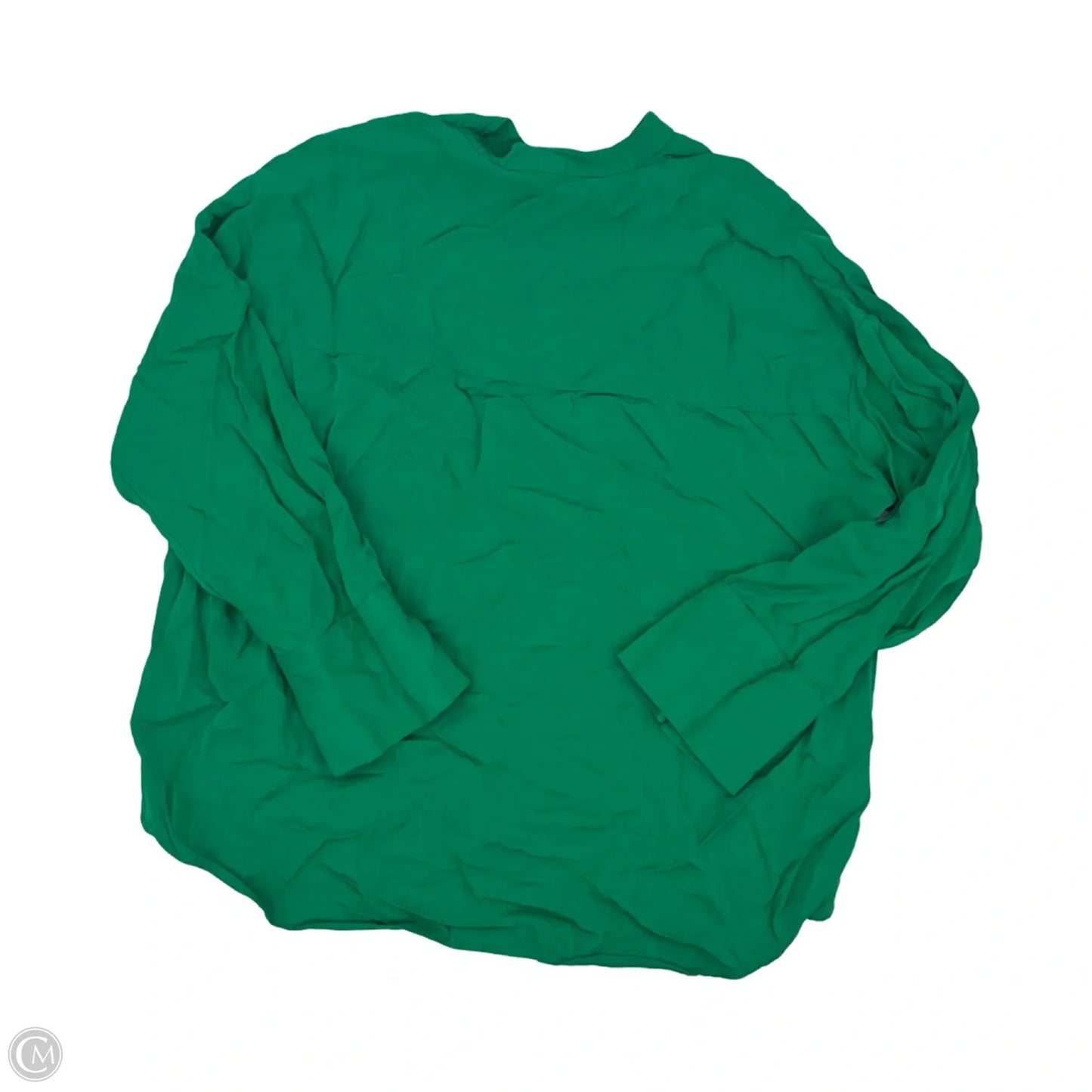 Blouse Long Sleeve By Zara In Green, Size: S