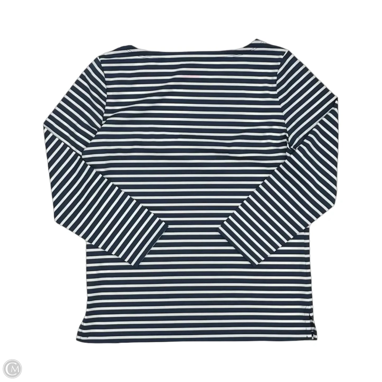 Top 3/4 Sleeve By Vineyard Vines In Blue & White, Size: S