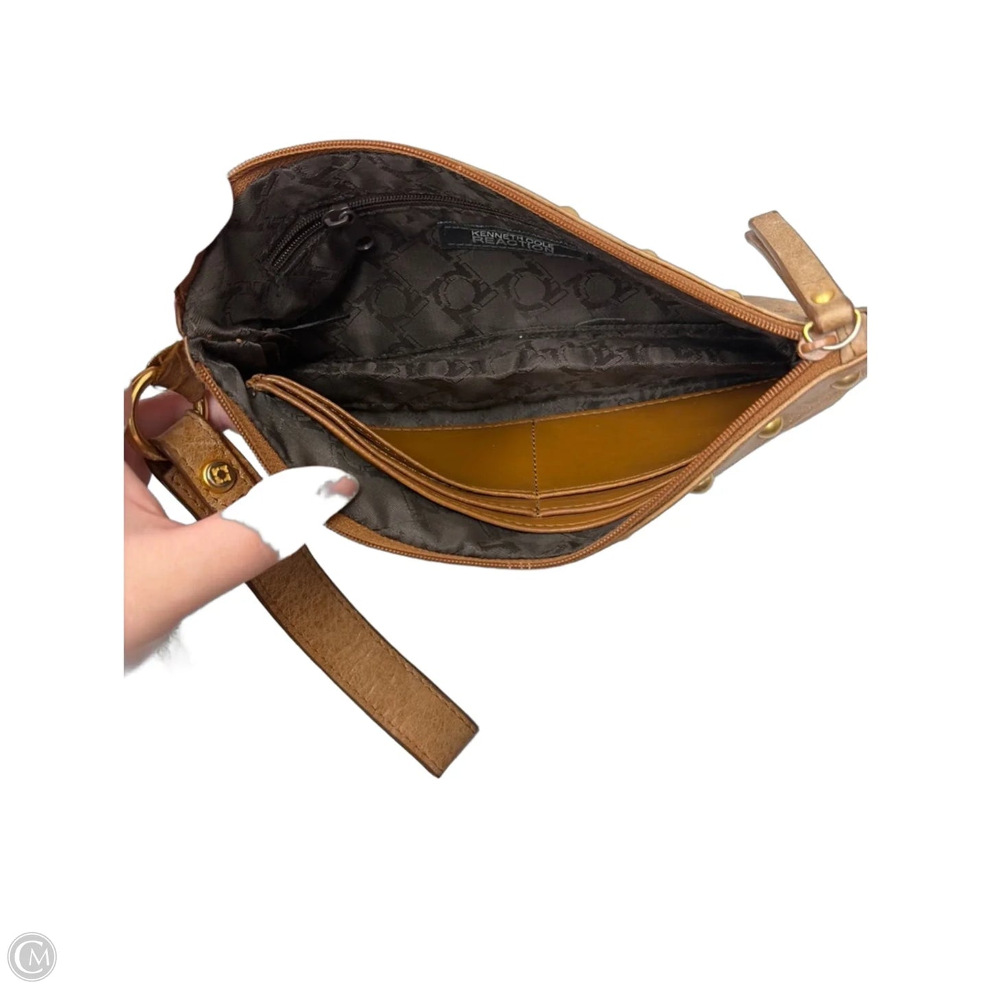 Wristlet Leather By Kenneth Cole Reaction, Size: Medium
