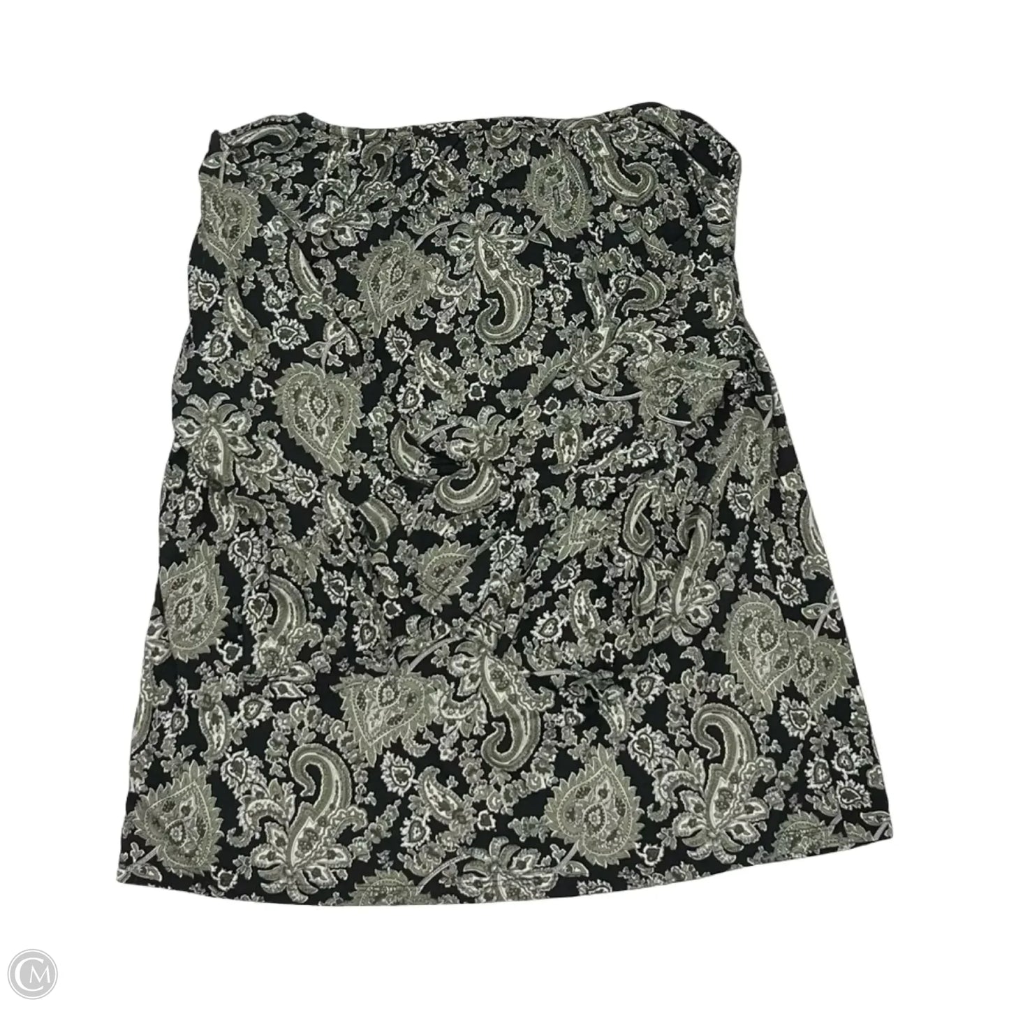 Top 3/4 Sleeve Designer By Michael Kors In Black & Green, Size: M