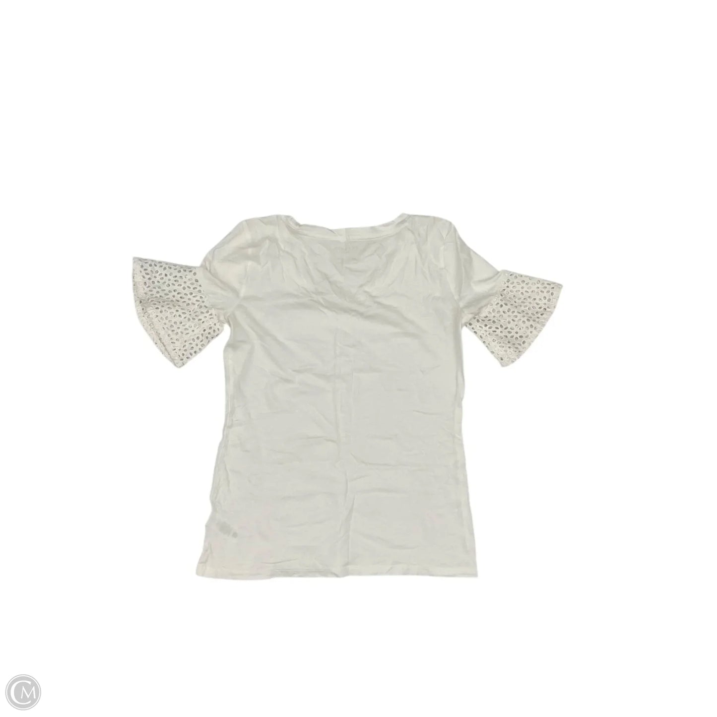 Top Short Sleeve By Talbots In White, Size: S