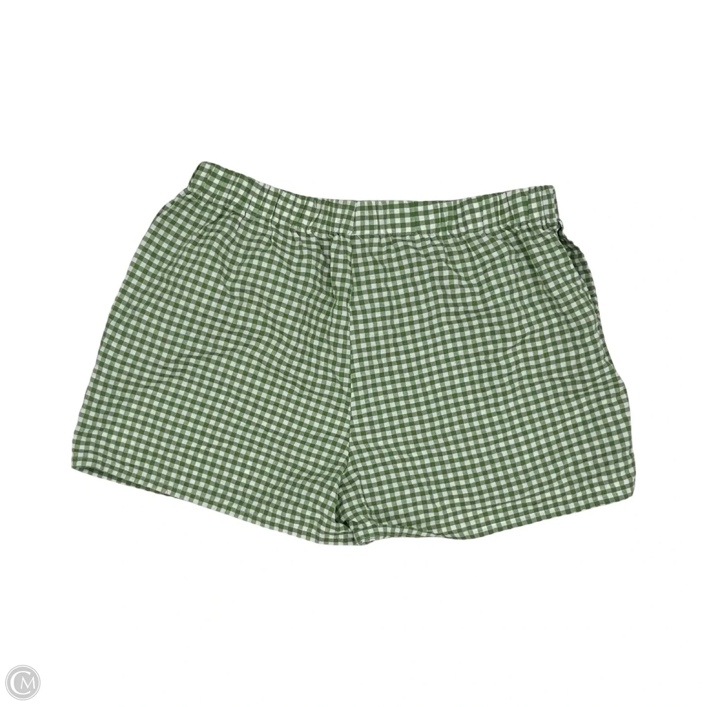 Shorts By Clothes Mentor In Green & White, Size: 2x