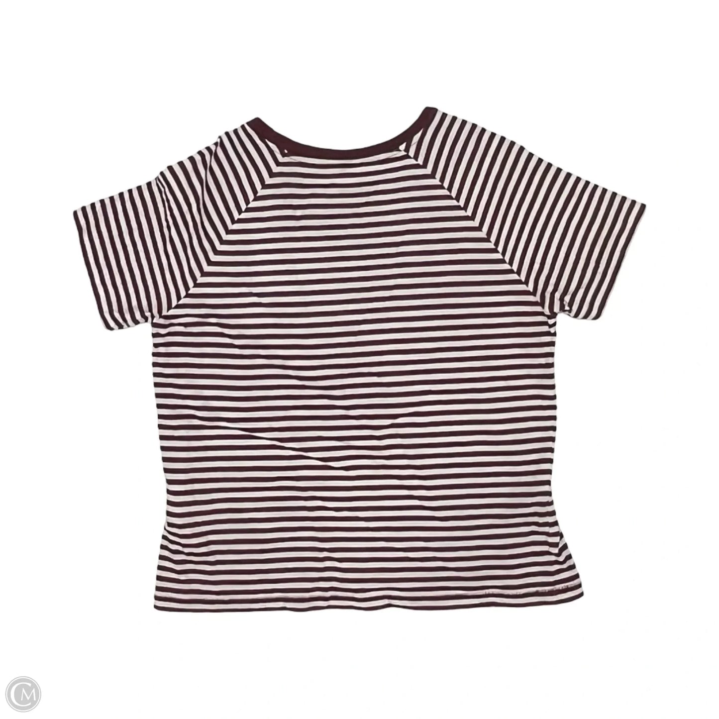 Top Short Sleeve By Levis In Red & White, Size: S
