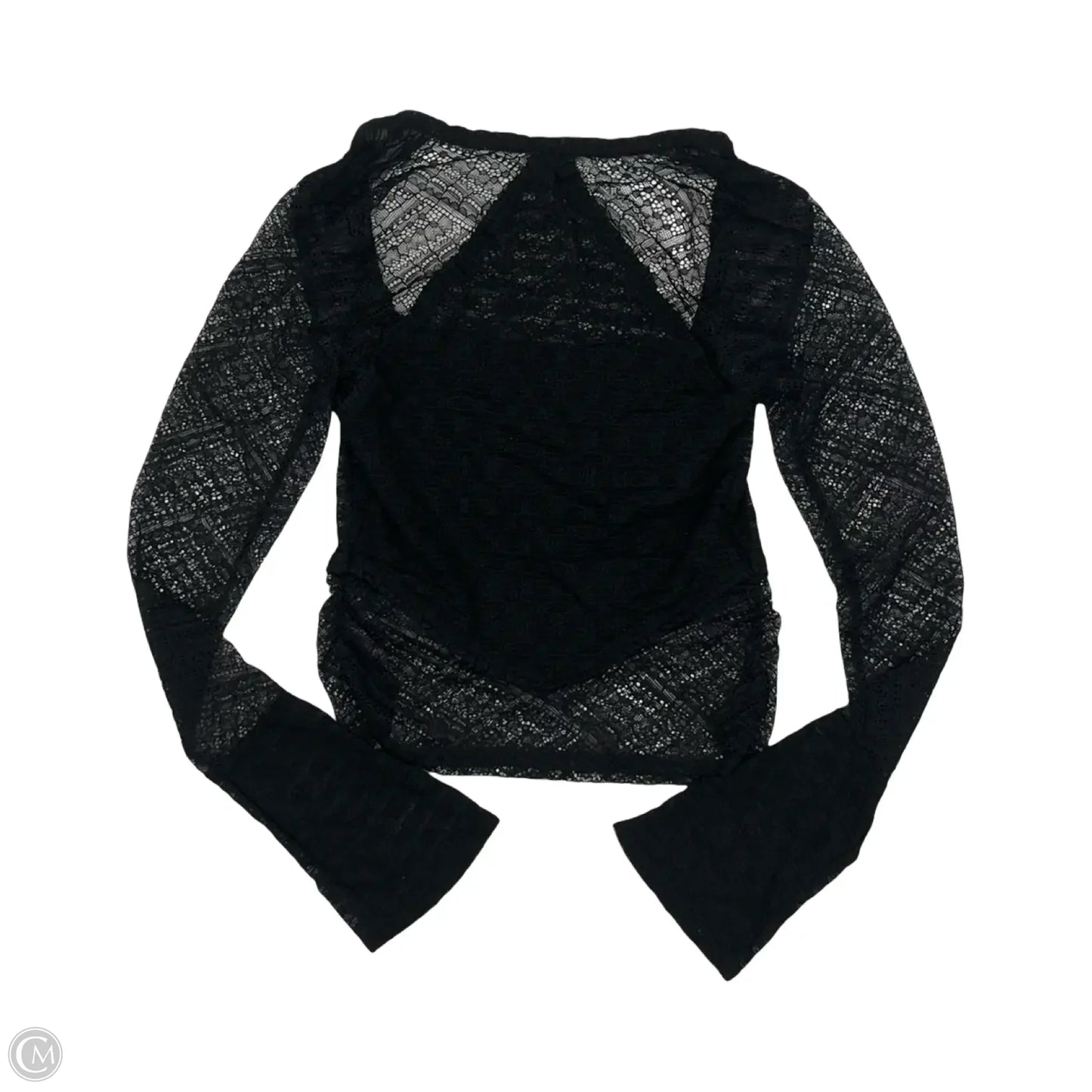 Top Long Sleeve By Free People In Black, Size: S