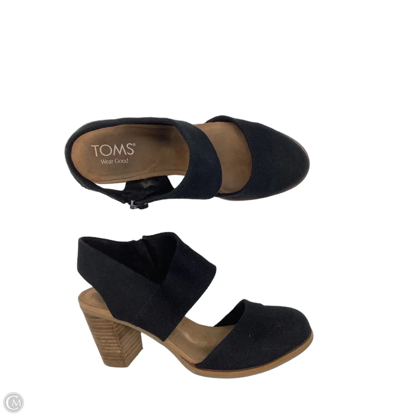 Shoes Heels Block By Toms In Black & Brown, Size: 8