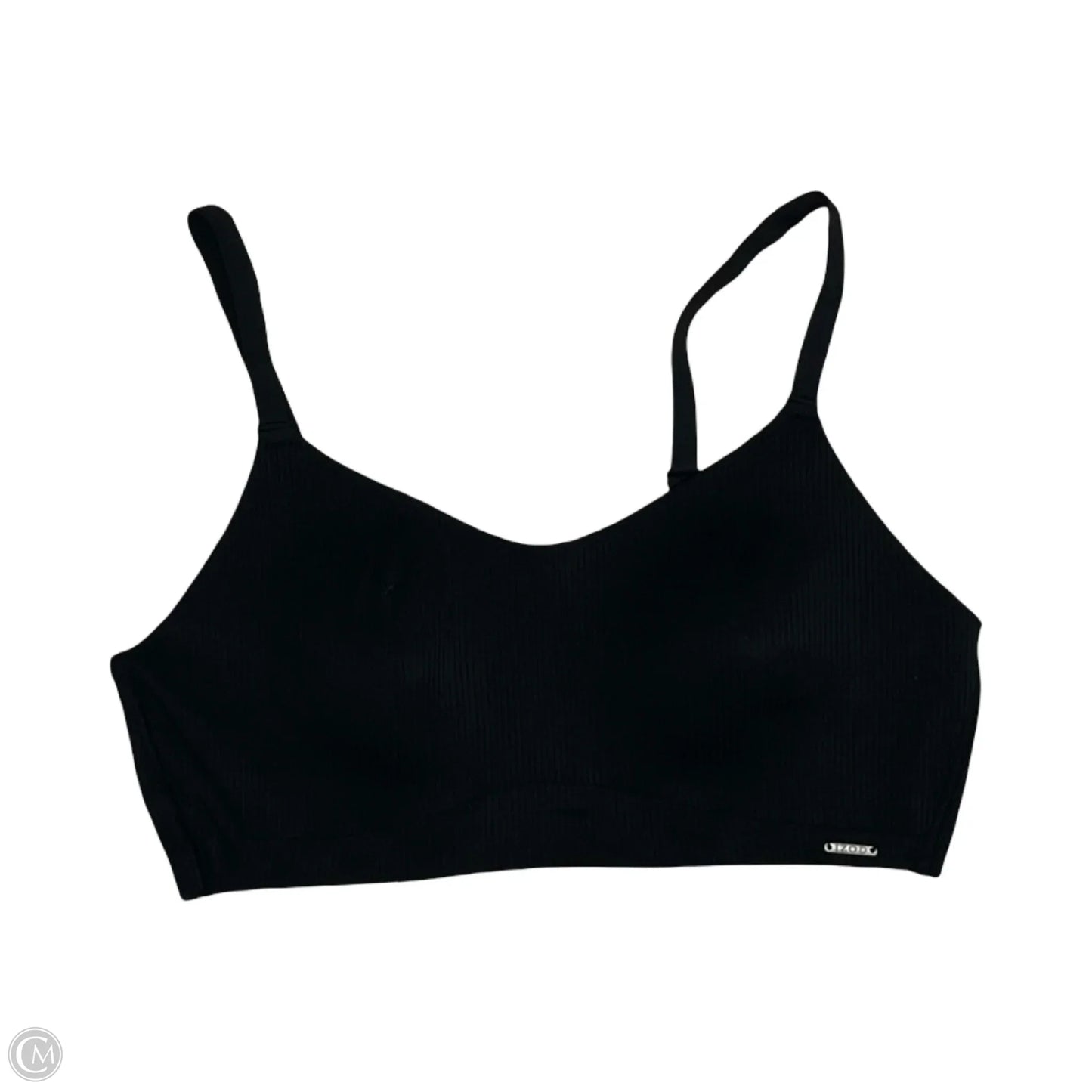 Athletic Bra By Izod In Black, Size: L