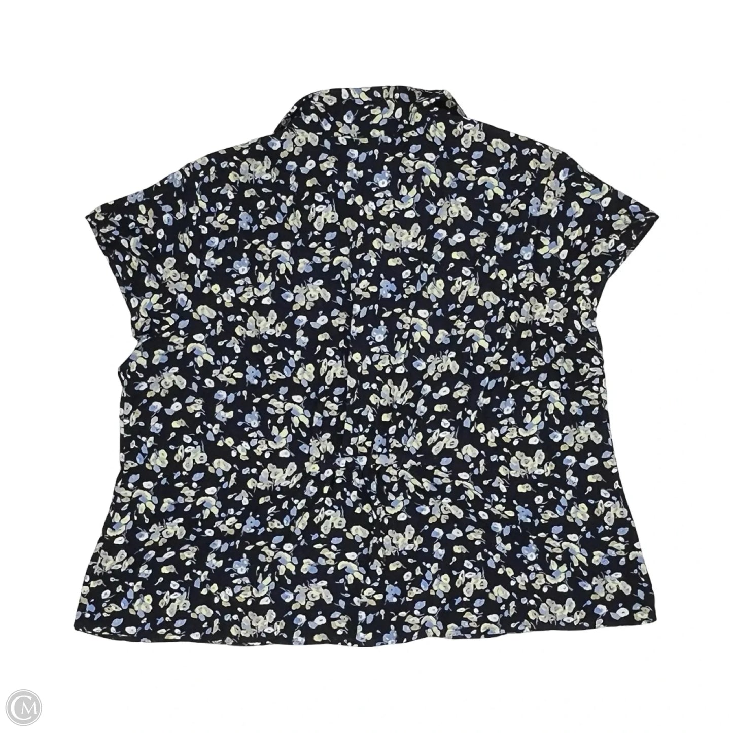 Blouse Short Sleeve By Covington In Floral Print, Size: 3x