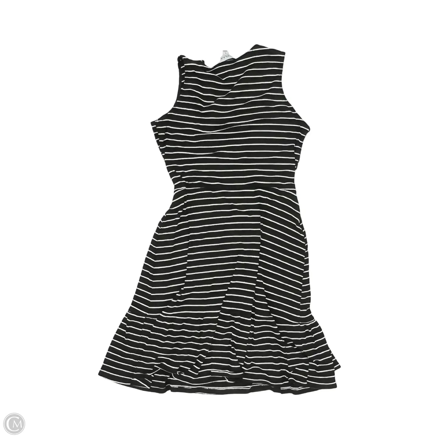 Dress Casual Midi By Gilli In Black & White, Size: Xl