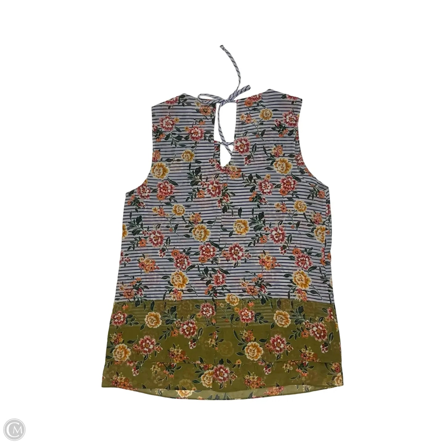 Blouse Sleeveless By Cabi In Floral Print, Size: Xs