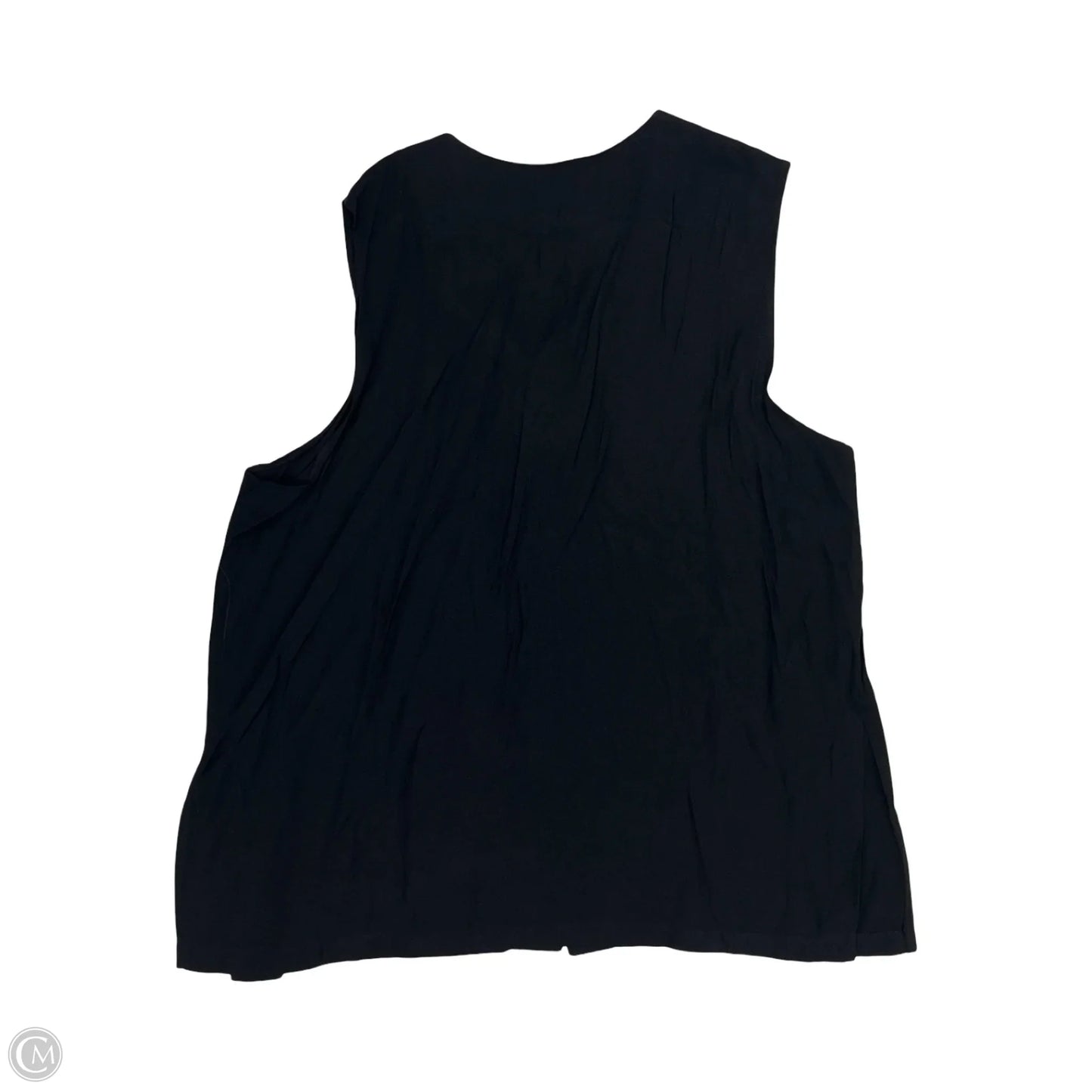 Blouse Sleeveless By Briggs In Black, Size: 3x