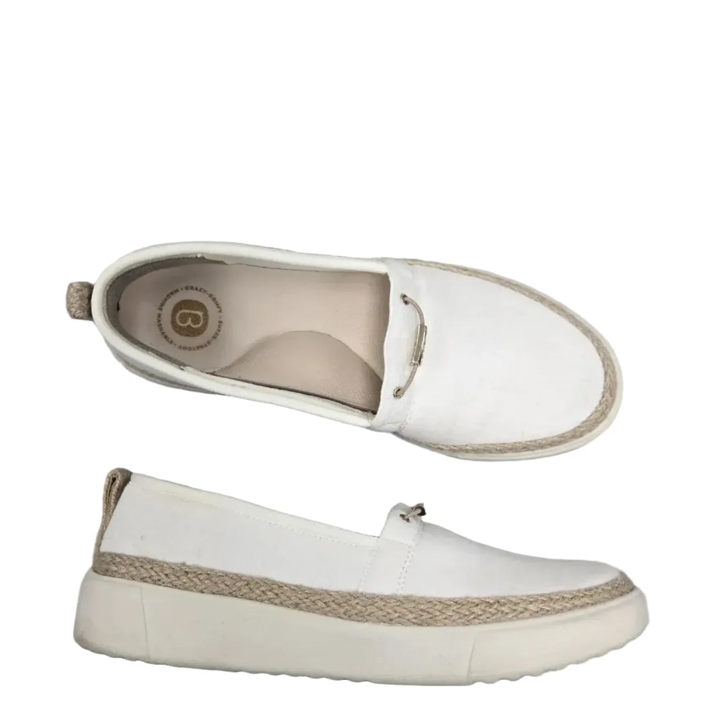 Shoes Flats By Bzees In White, Size: 9