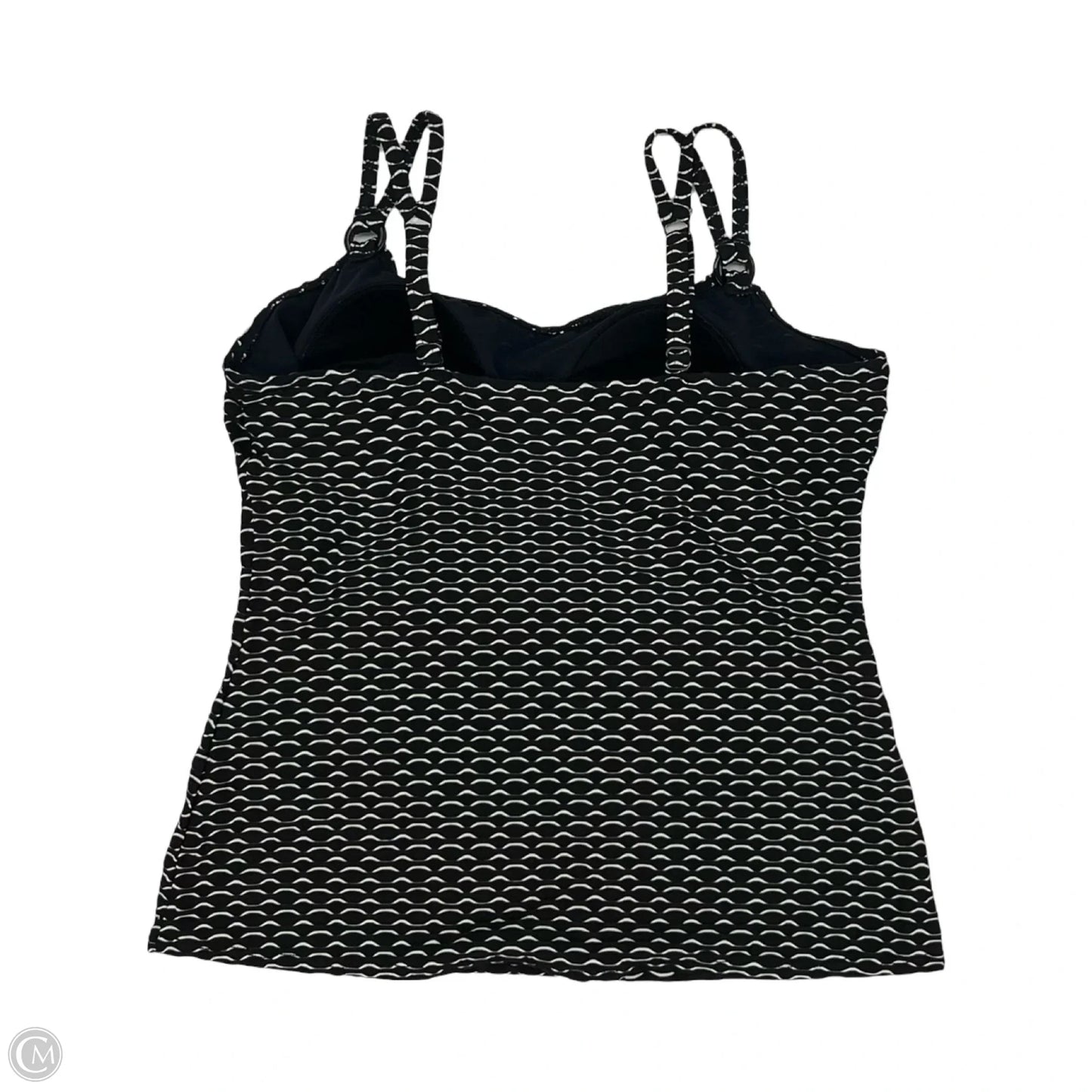 Swimsuit Top By Croft And Barrow In Black & White, Size: L