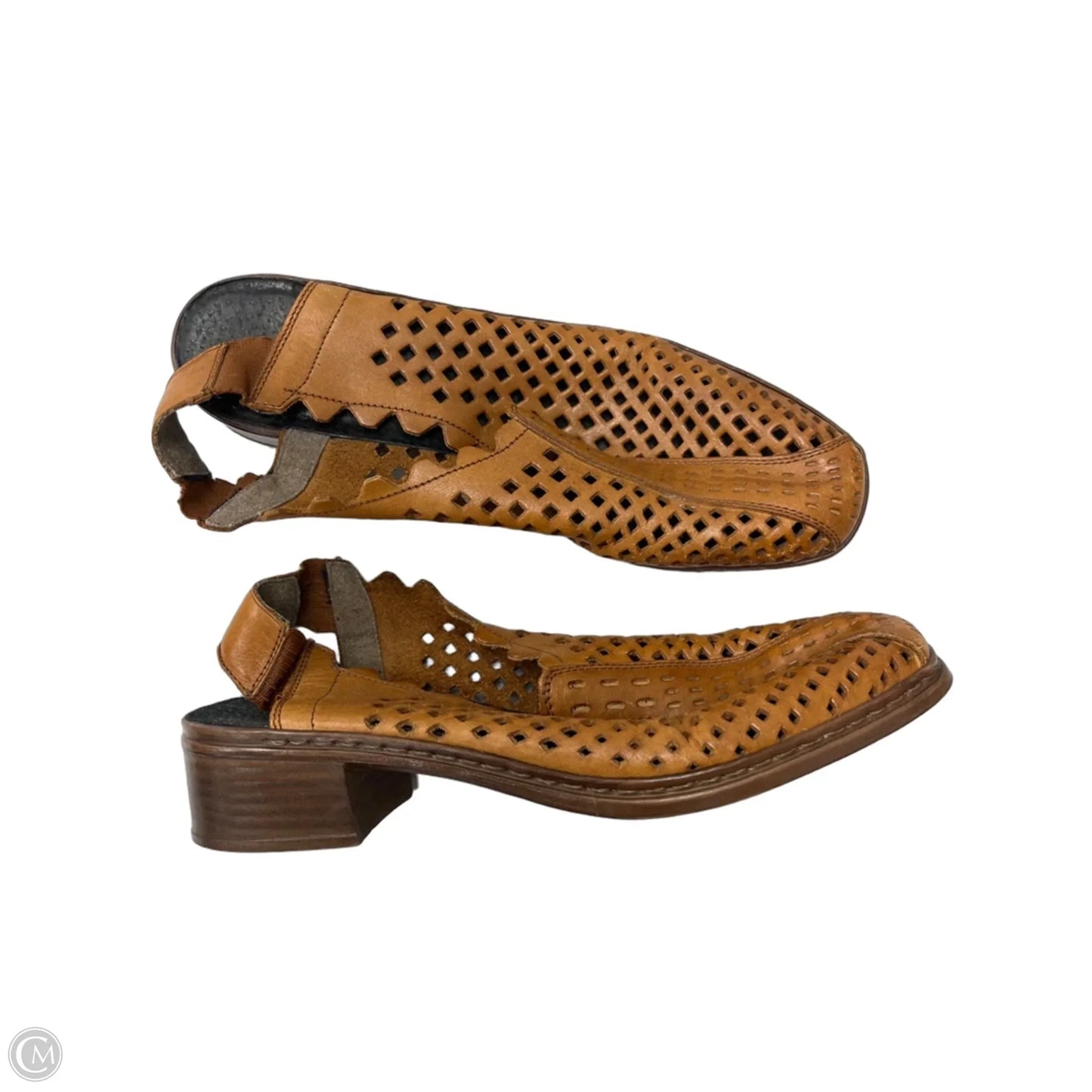 Shoes Heels Block By Riekers In Brown, Size: 9.5