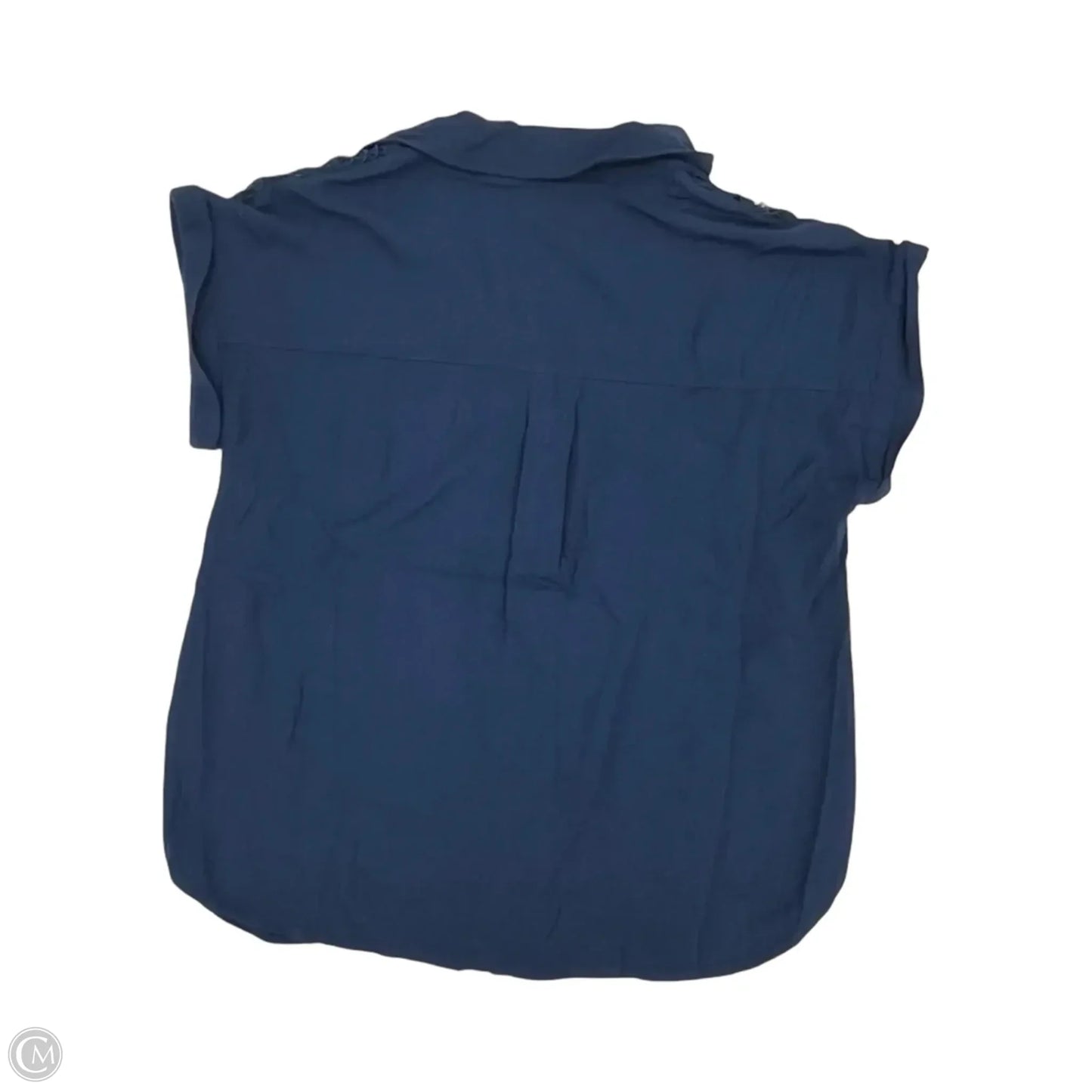 Blouse Short Sleeve By Maurices In Blue, Size: L