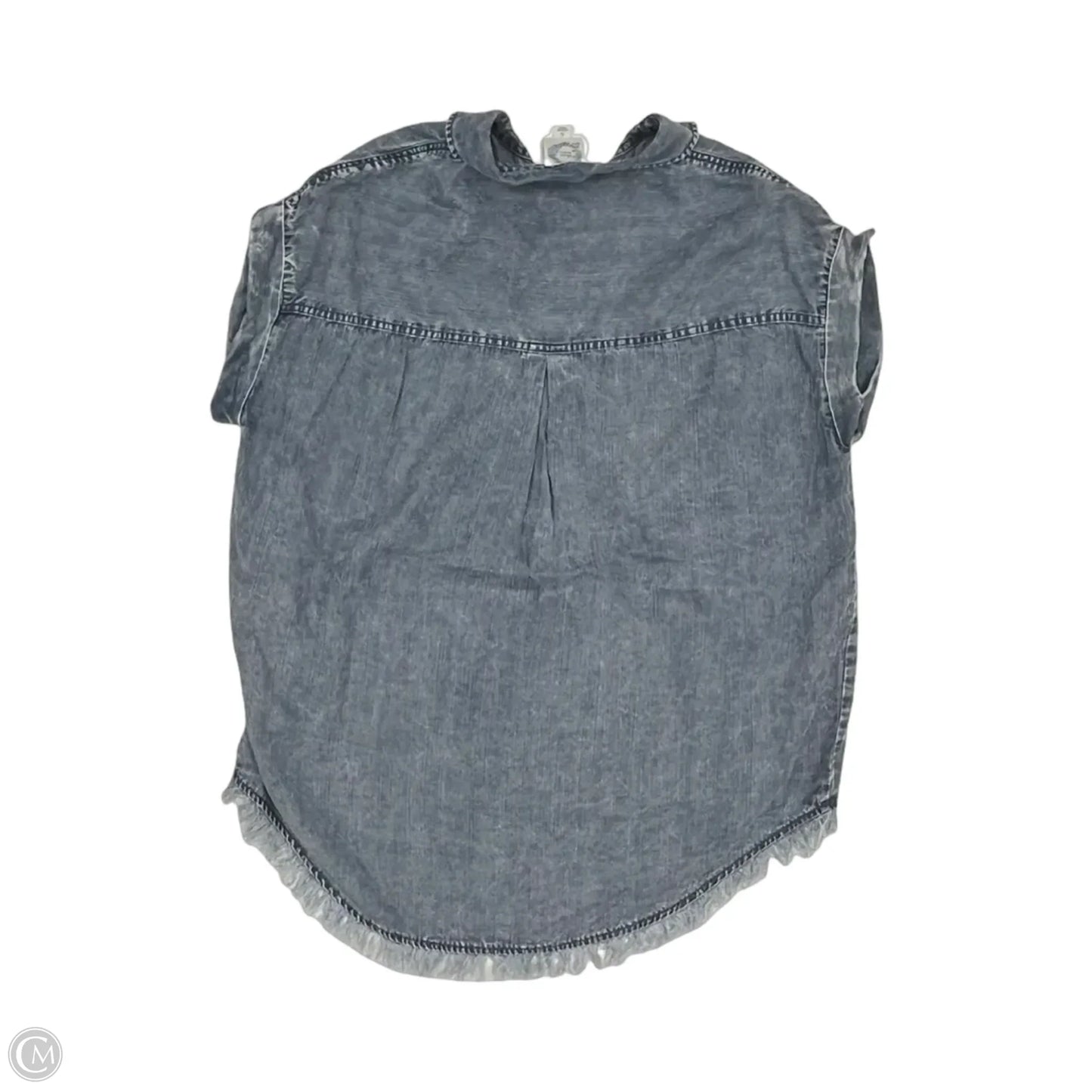 Top Sleeveless By Blue Rain In Blue Denim, Size: S