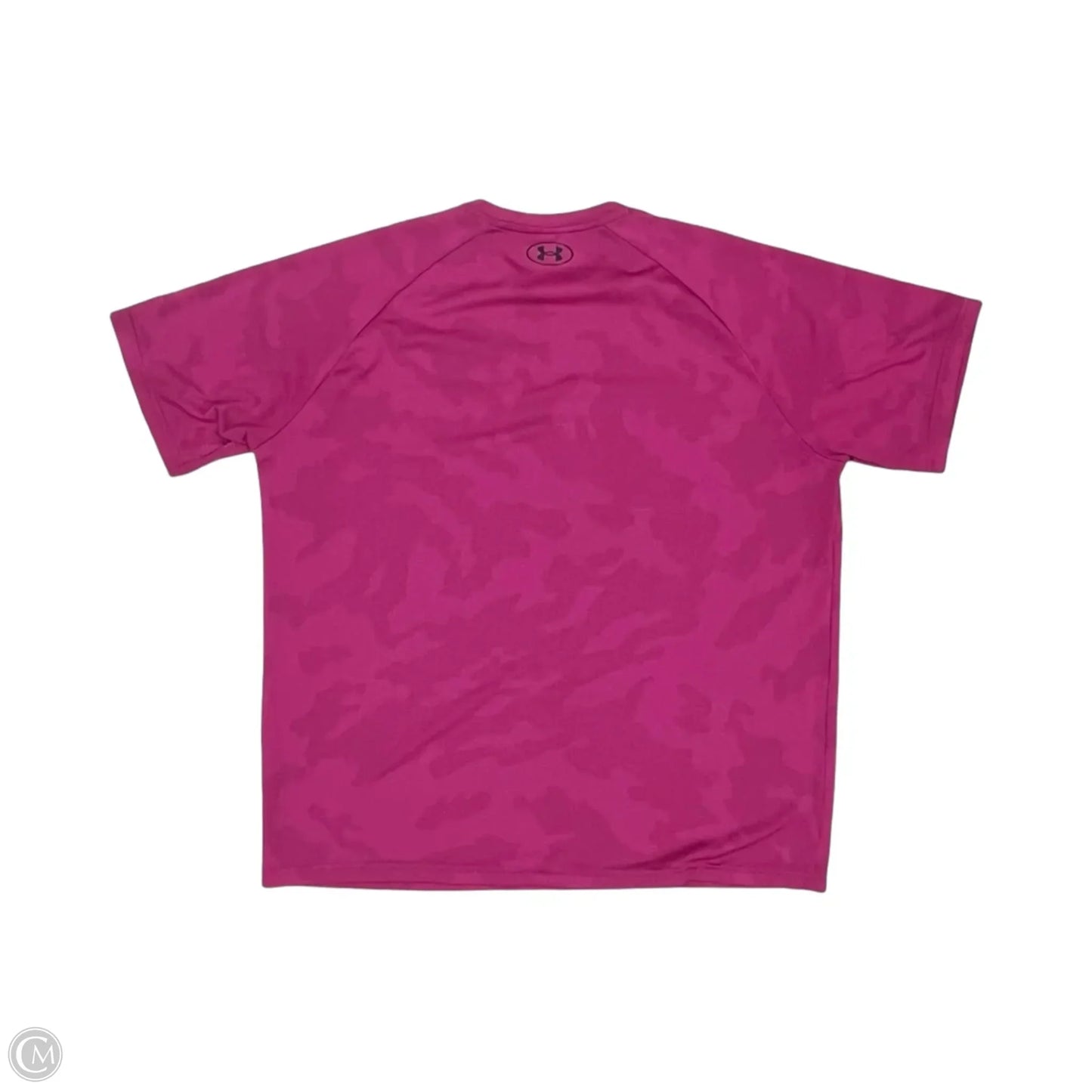 Athletic Top Short Sleeve By Under Armour In Pink, Size: Xl