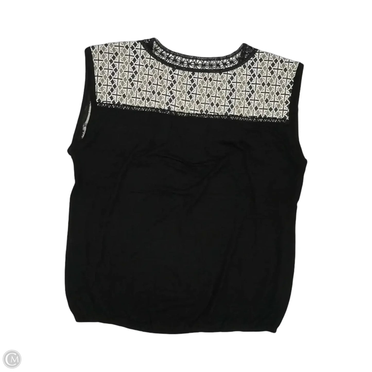 Top Sleeveless By W5 In Black, Size: M