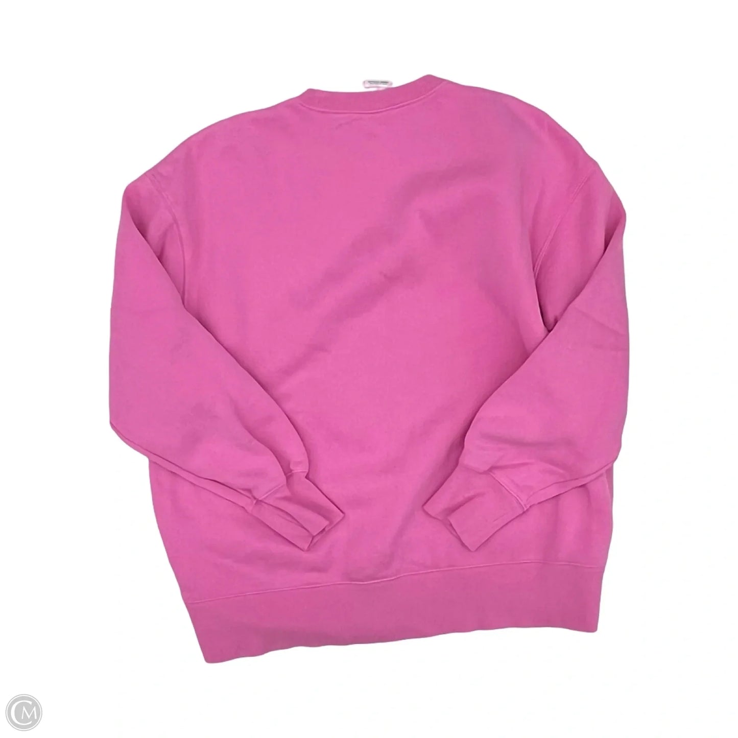 Athletic Sweatshirt Crewneck By Nike In Pink, Size: S