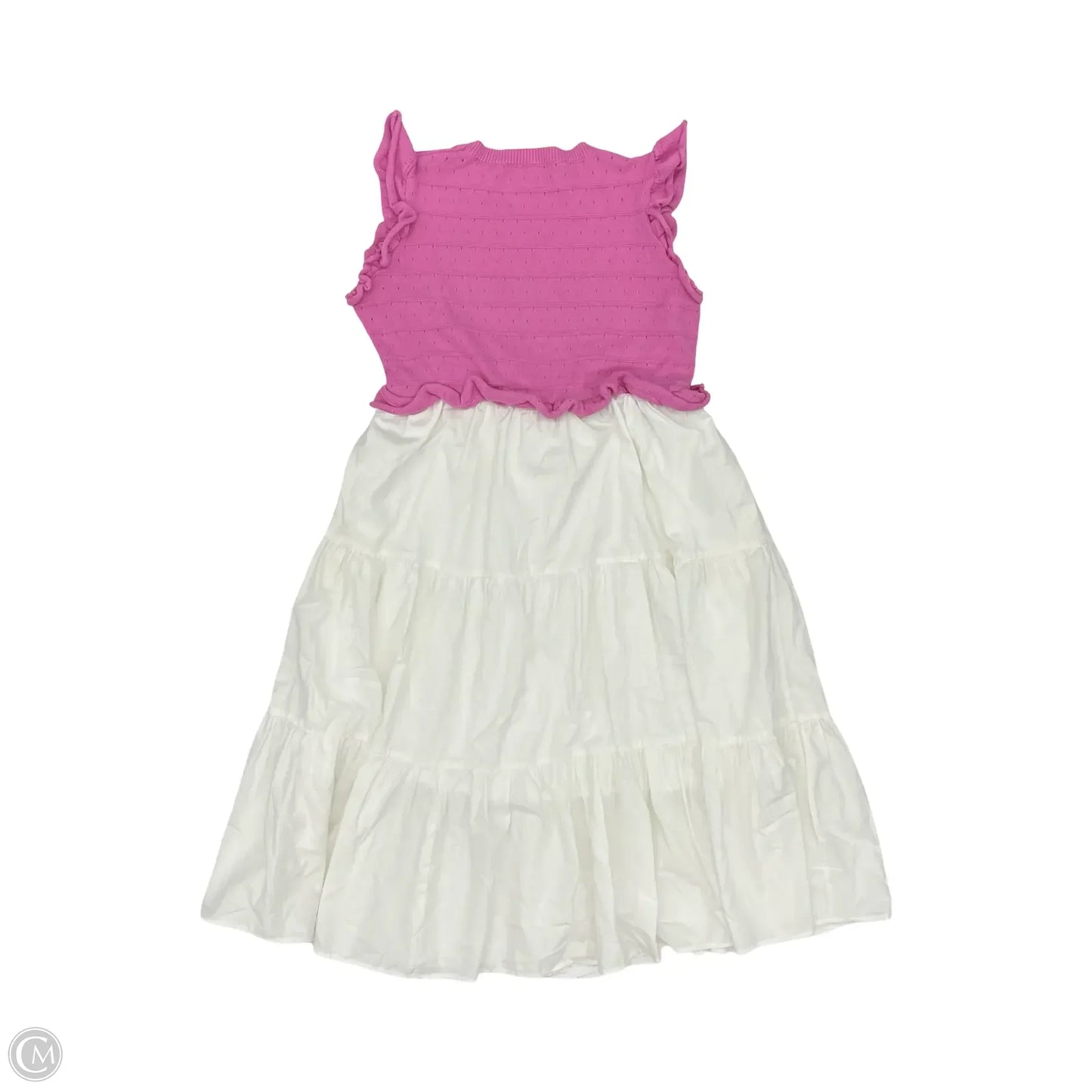 Dress Casual Maxi By Heyson In Pink & White, Size: 2x
