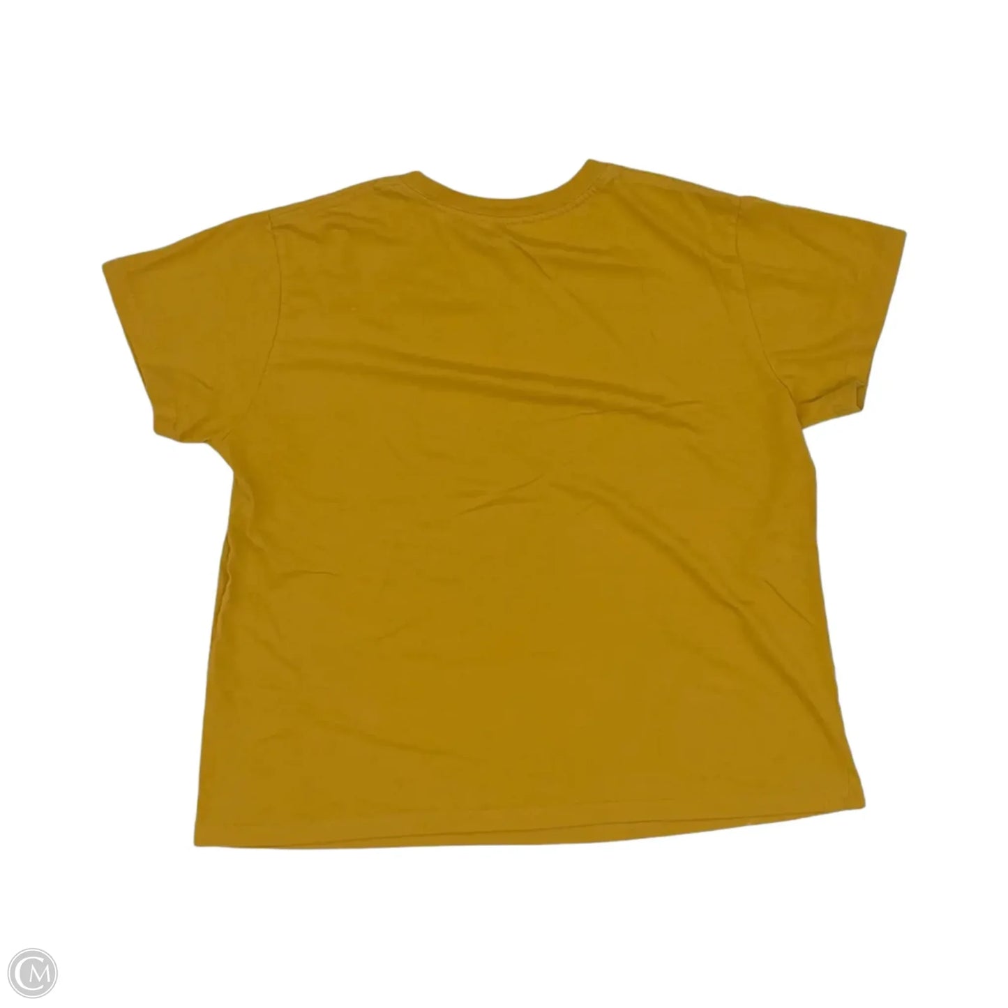 Top Short Sleeve By Fifth Sun In Yellow, Size: Xl