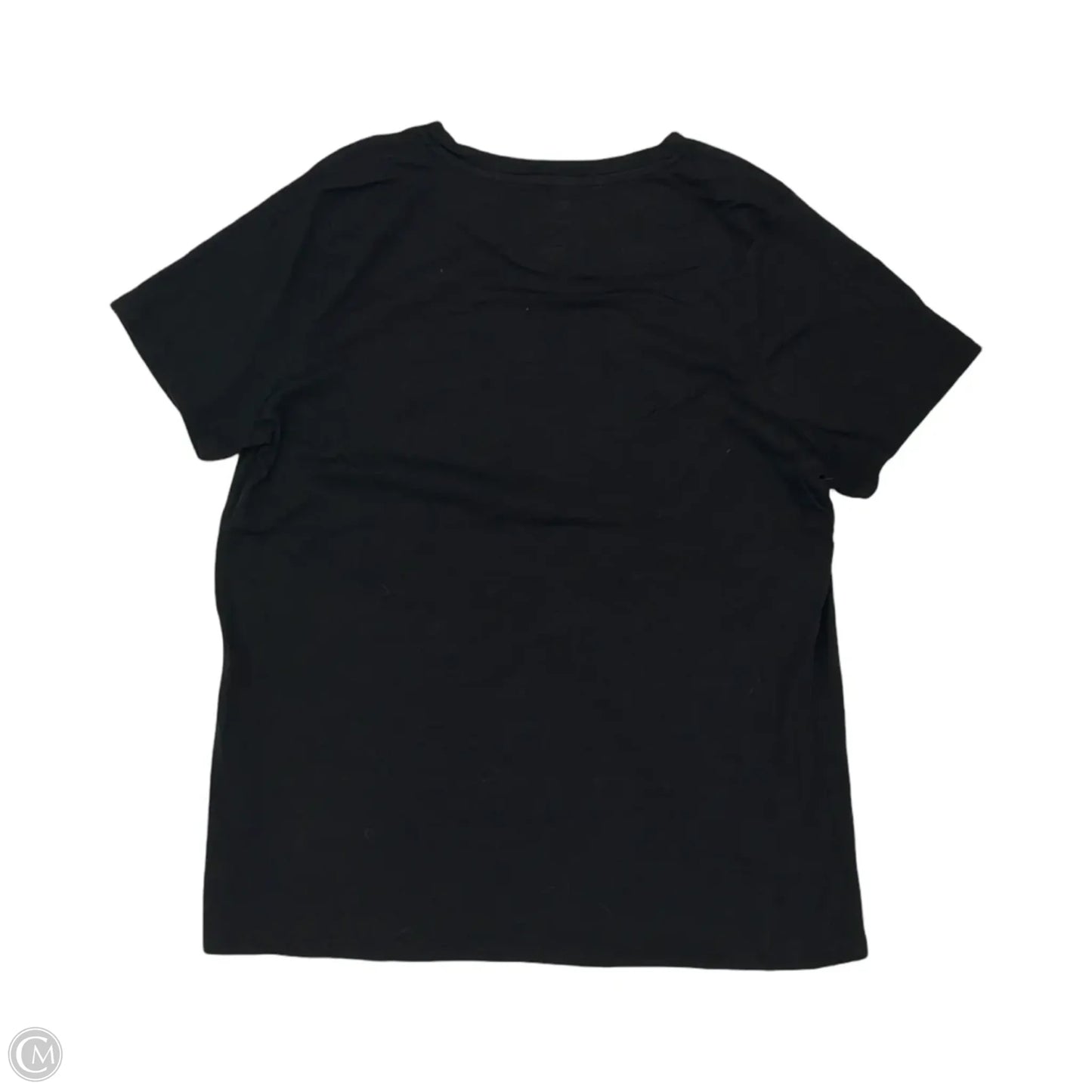 Top Short Sleeve Basic By Sonoma In Black, Size: L