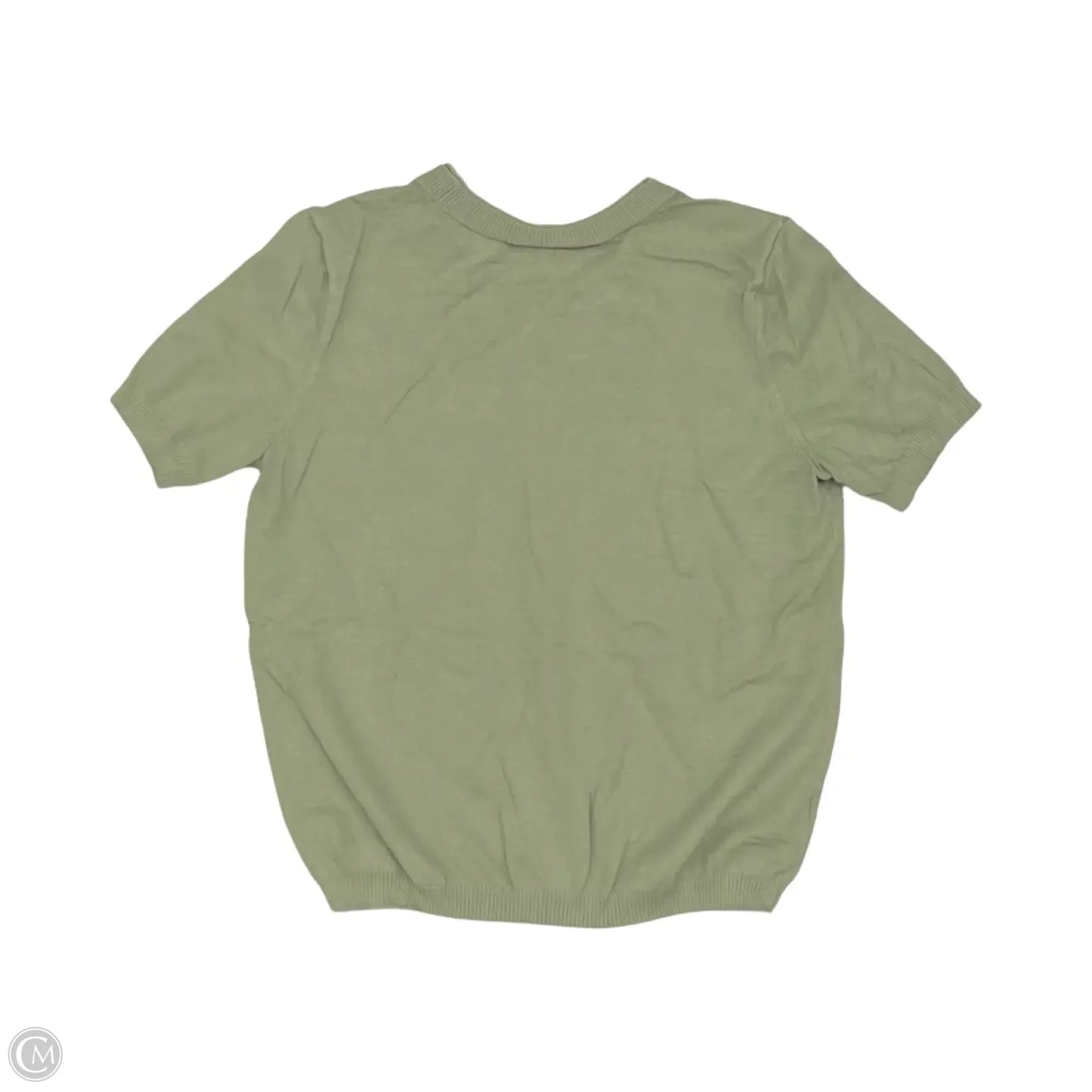 Sweater Short Sleeve By Loft In Green, Size: M