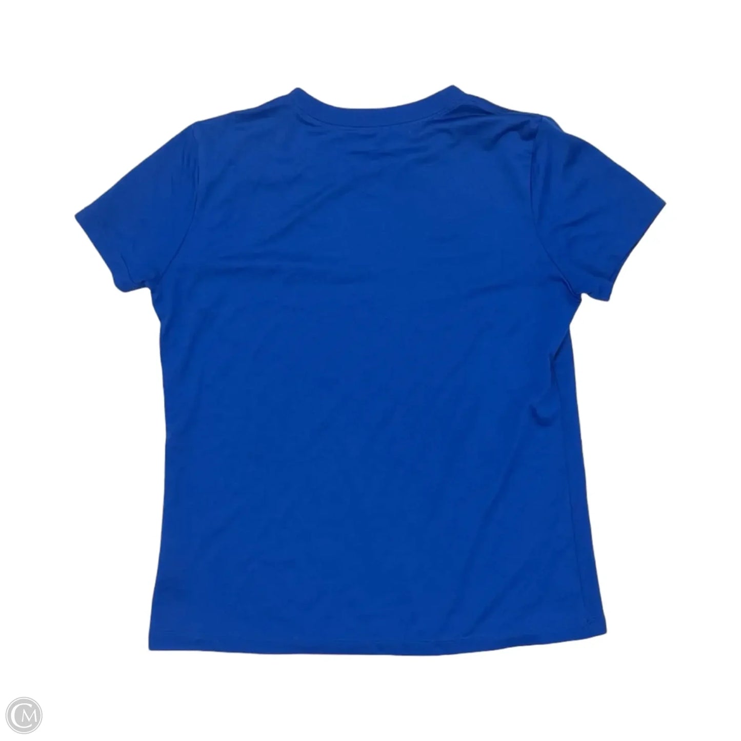 Athletic Top Short Sleeve By Nike In Blue, Size: M
