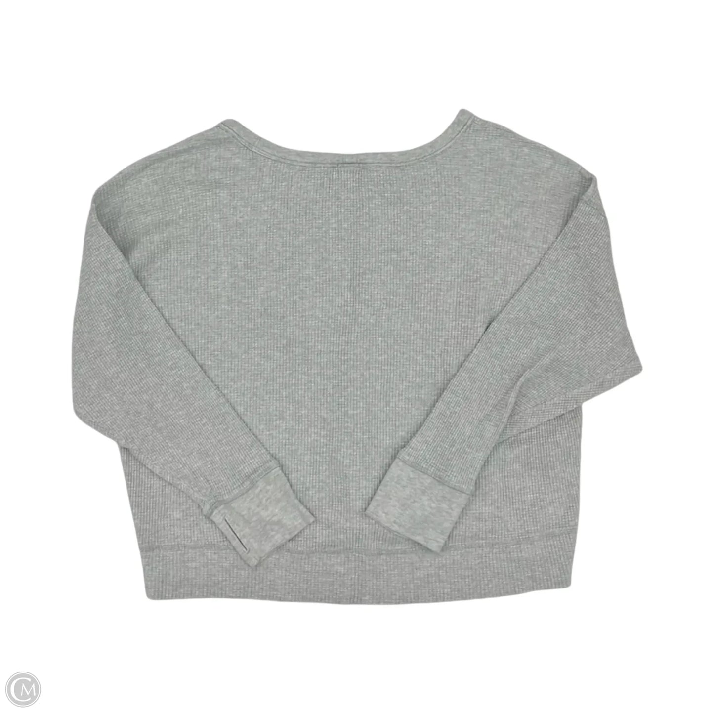 Top Long Sleeve By Aerie In Grey, Size: L