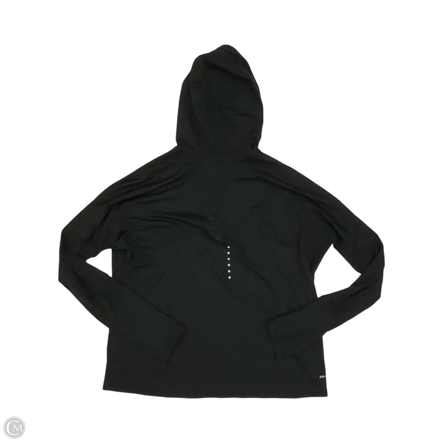 Athletic Sweatshirt Hoodie By Nike In Black, Size: L