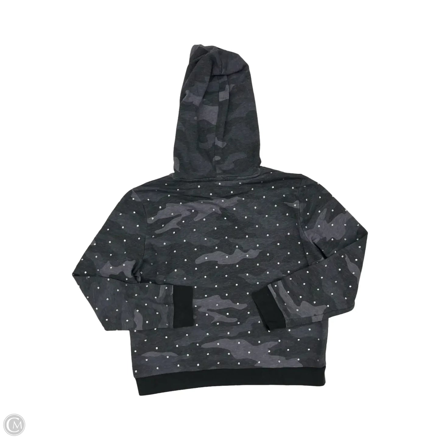 Sweatshirt Hoodie By Pink In Grey, Size: Xl