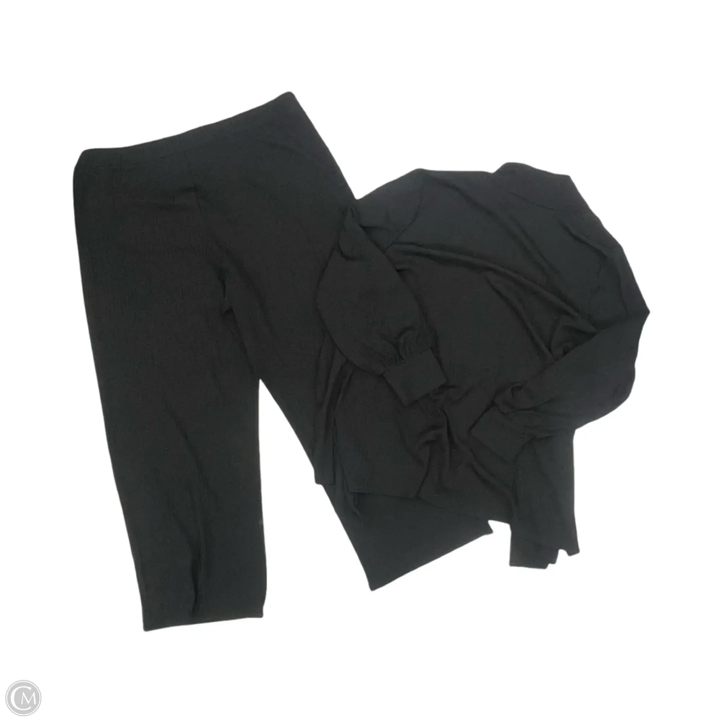Pants Set 2pc By Investments In Black, Size: Xl