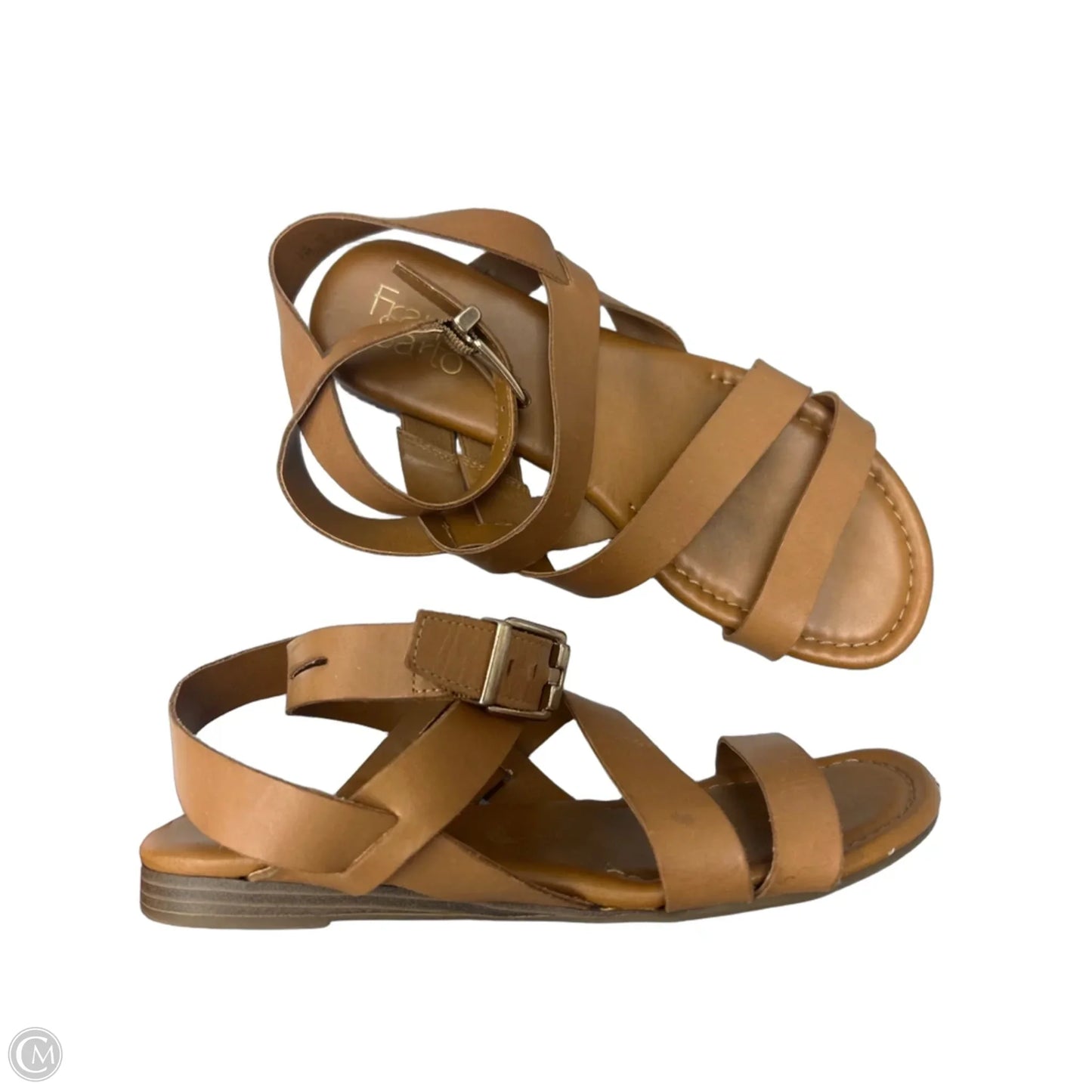 Sandals Flats By Franco Sarto In Brown, Size: 7