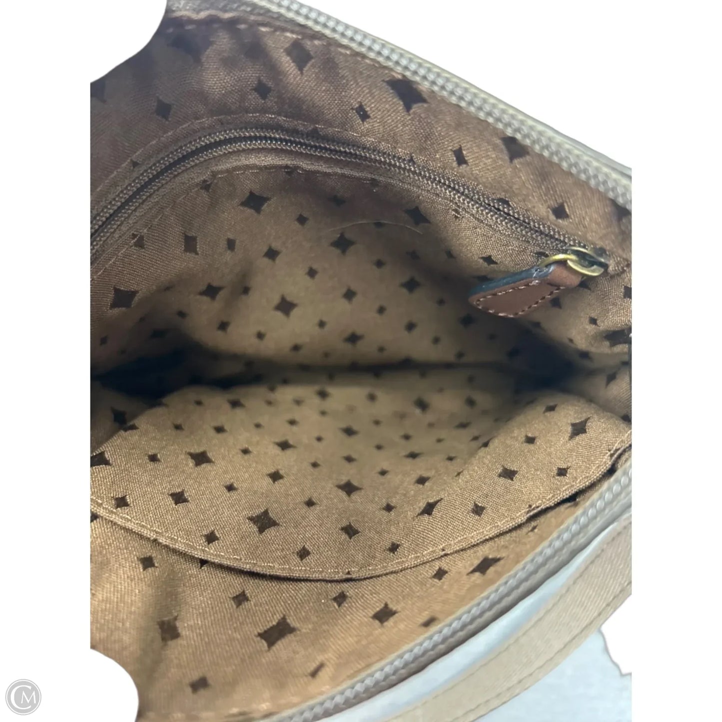 Crossbody Leather By Fossil, Size: Small