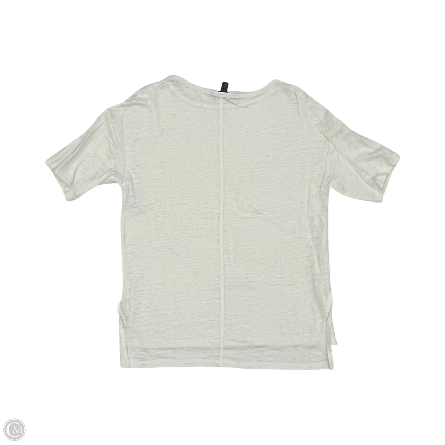 Top Short Sleeve By Banana Republic In White, Size: S