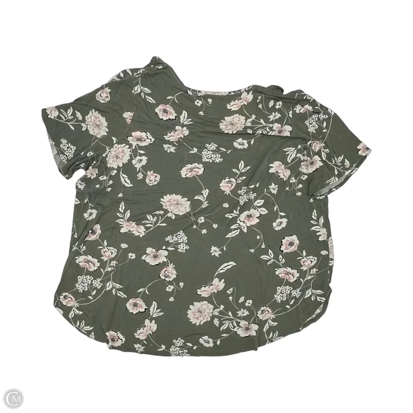 Top Short Sleeve By Maurices In Green, Size: 3x