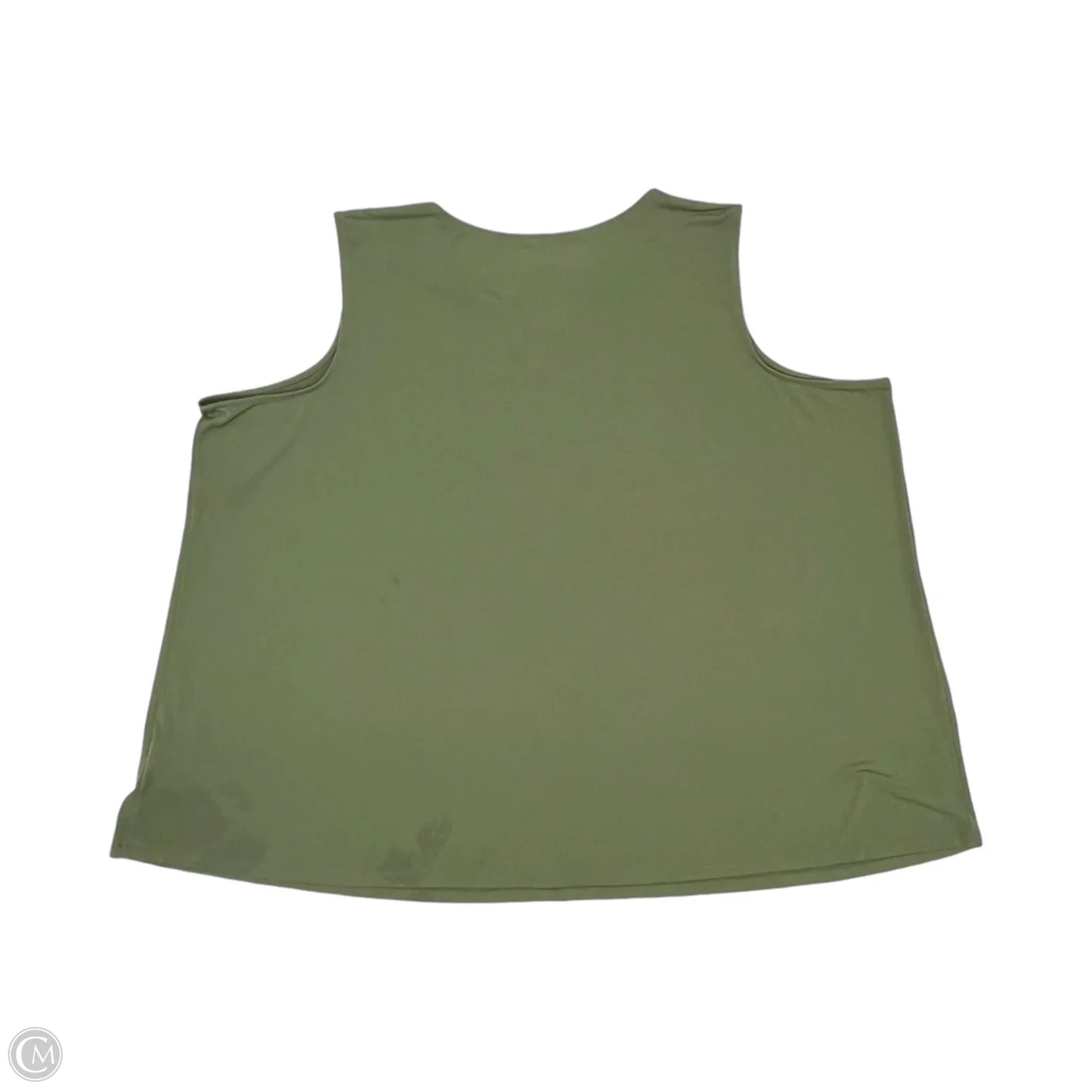 Blouse Sleeveless By Catherines In Green, Size: 4x