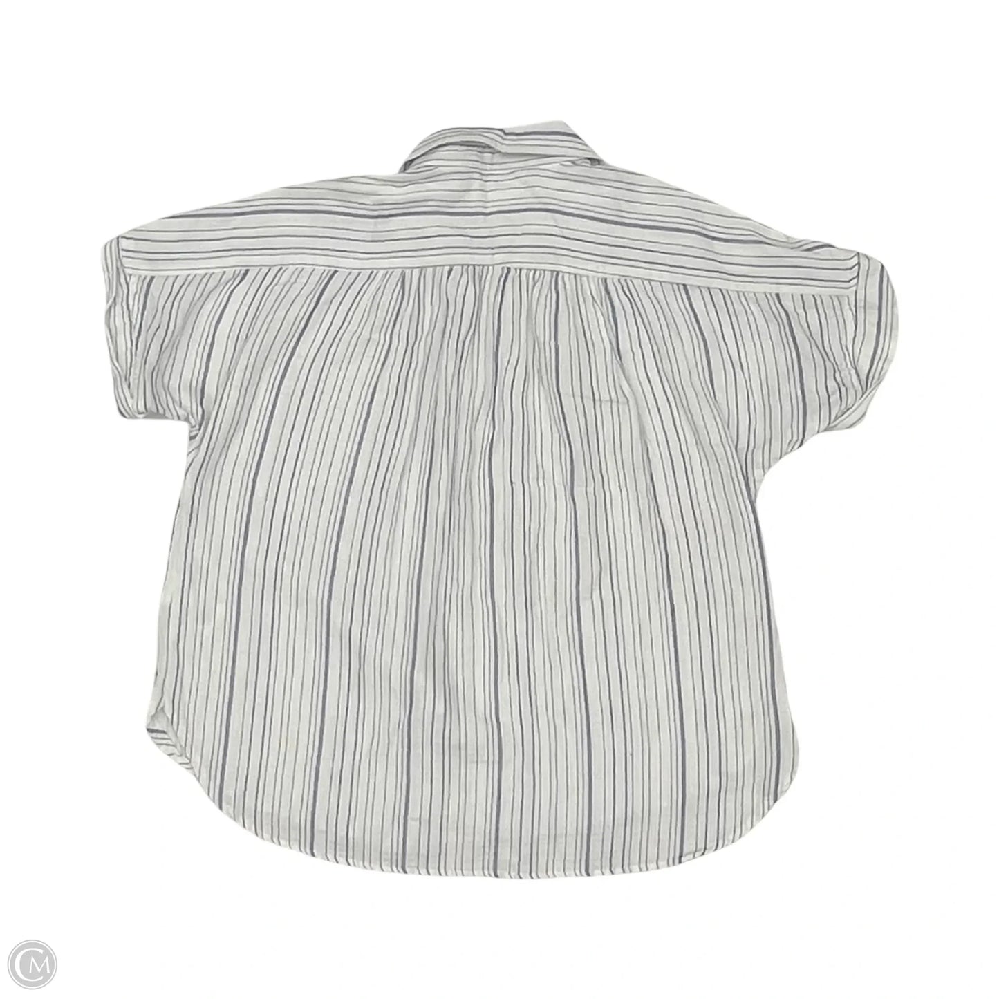 Top Short Sleeve By Thread And Supply In Blue & White, Size: S