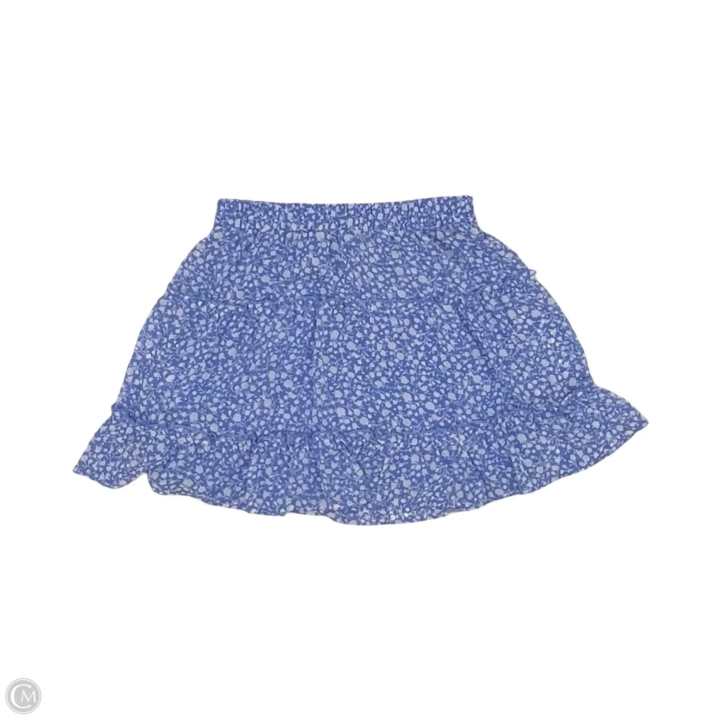 Skirt Mini & Short By Sienna Sky In Blue & White, Size: M