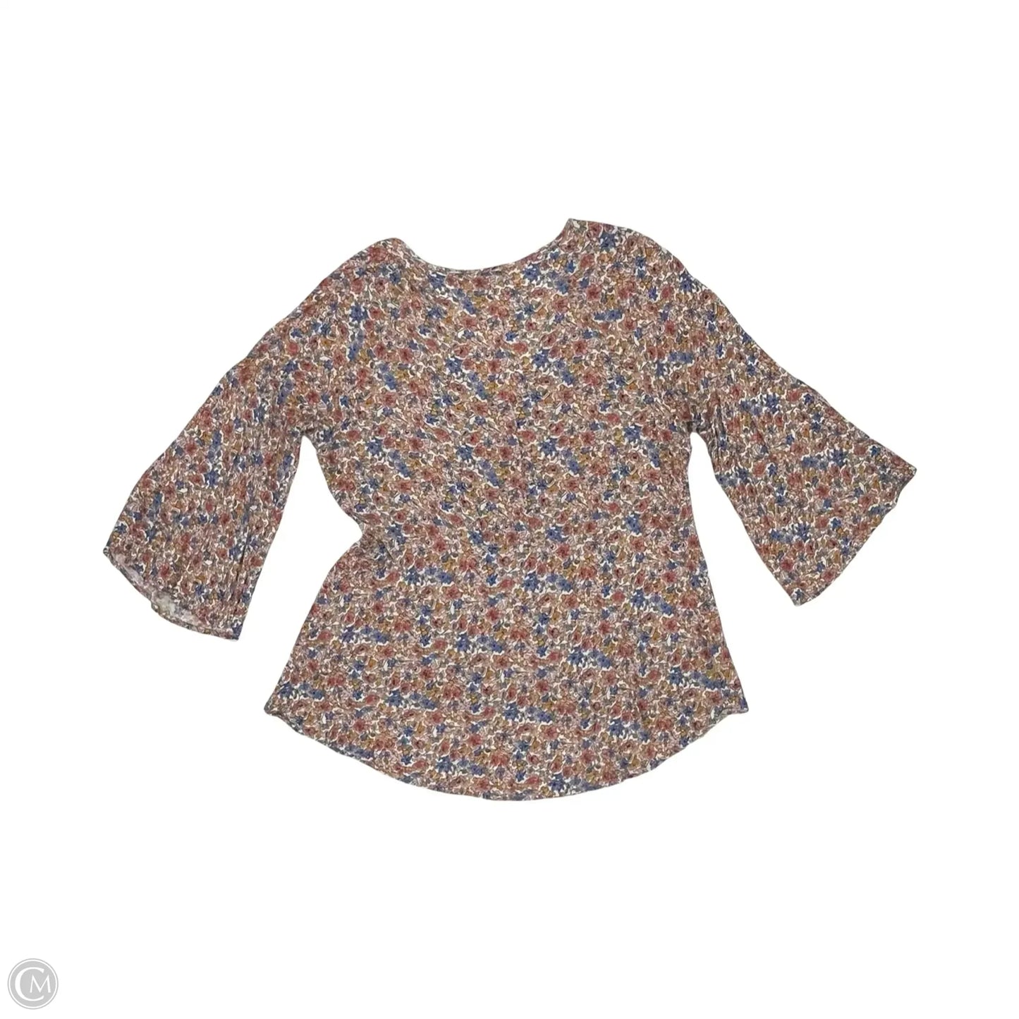 Top 3/4 Sleeve By Rachel Zoe In Floral Print, Size: L