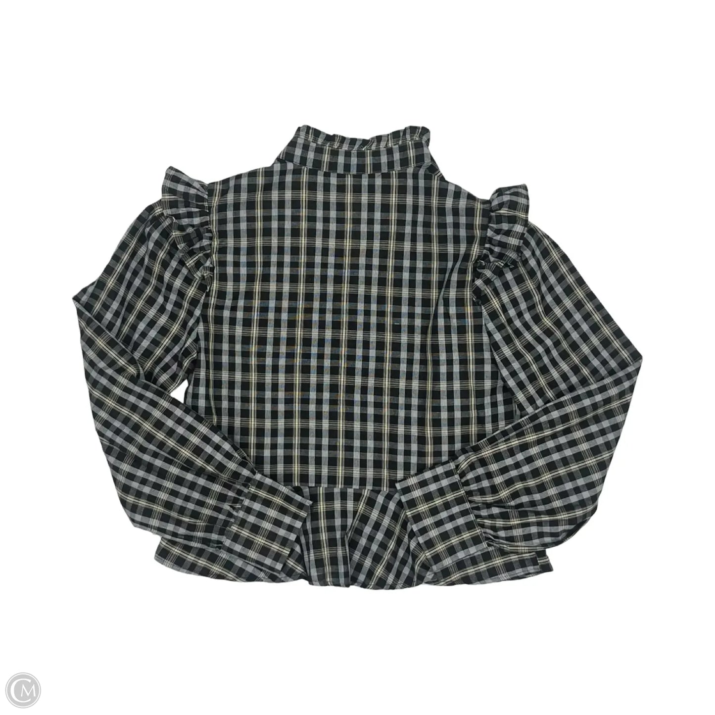 Top Long Sleeve By Tcec In Black, Size: L