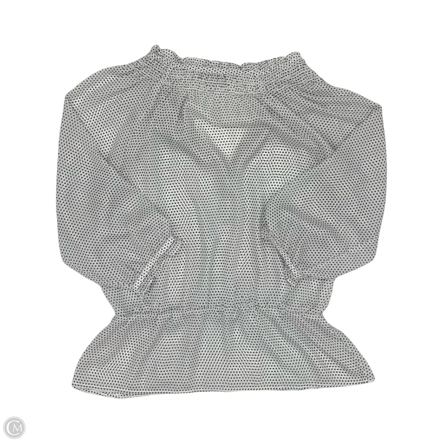 Blouse Long Sleeve By Loft In Black & White, Size: S