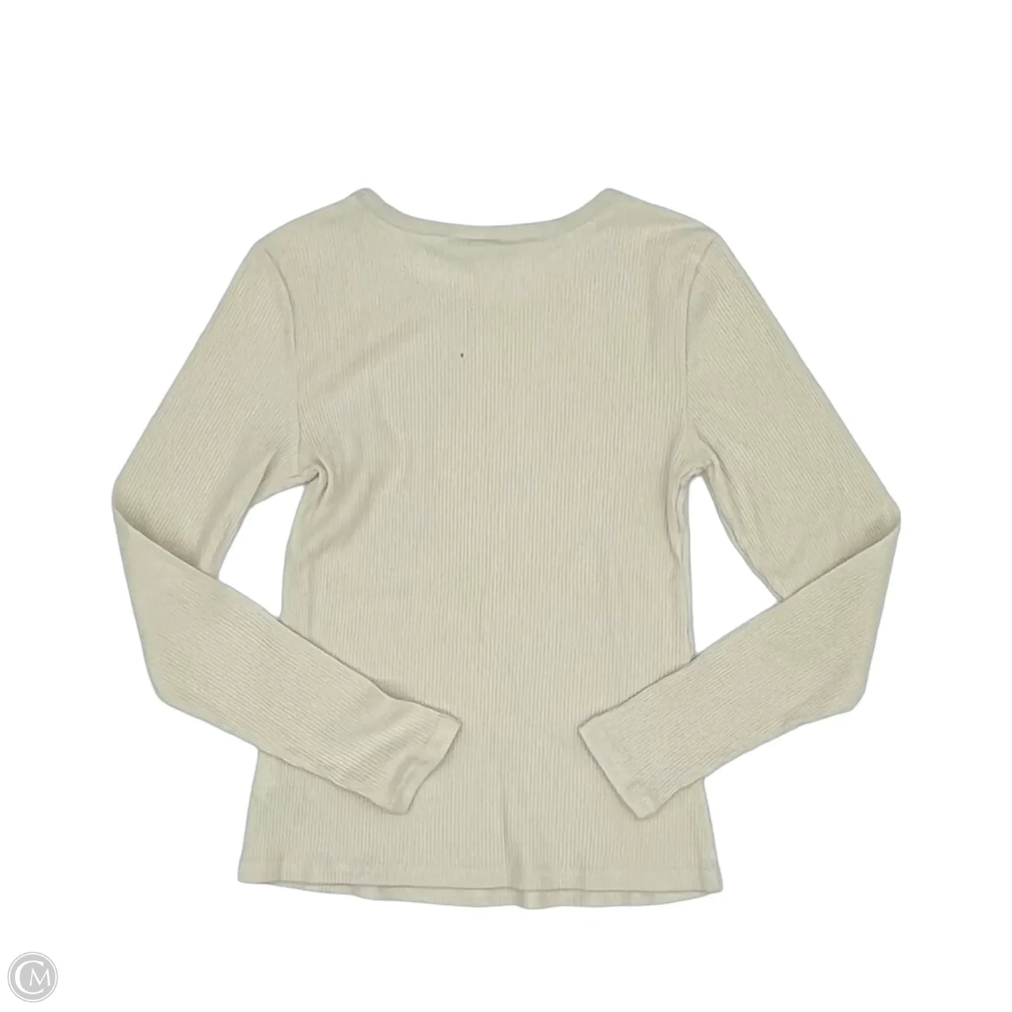 Top Long Sleeve By Old Navy In Cream, Size: M