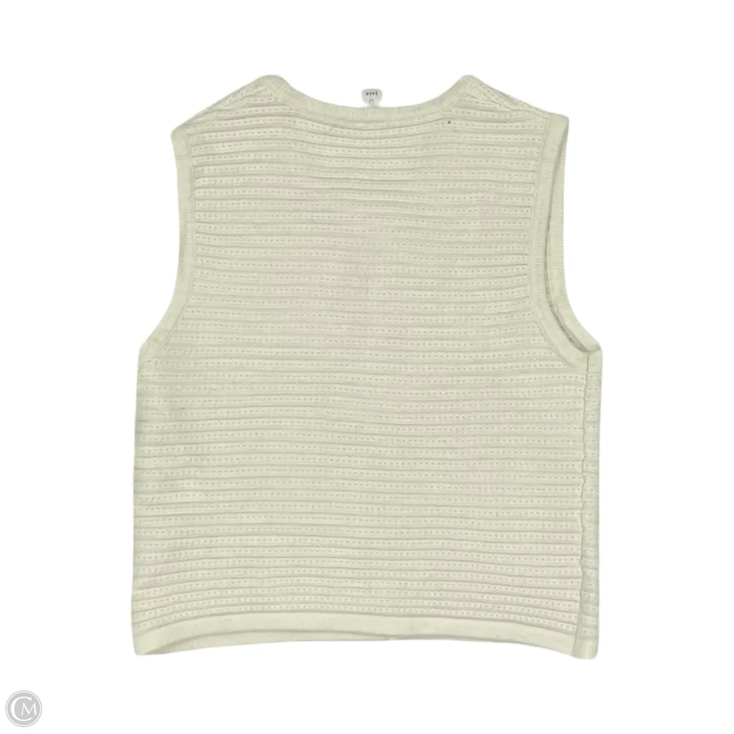 Vest Sweater By Jolie In Cream, Size: M