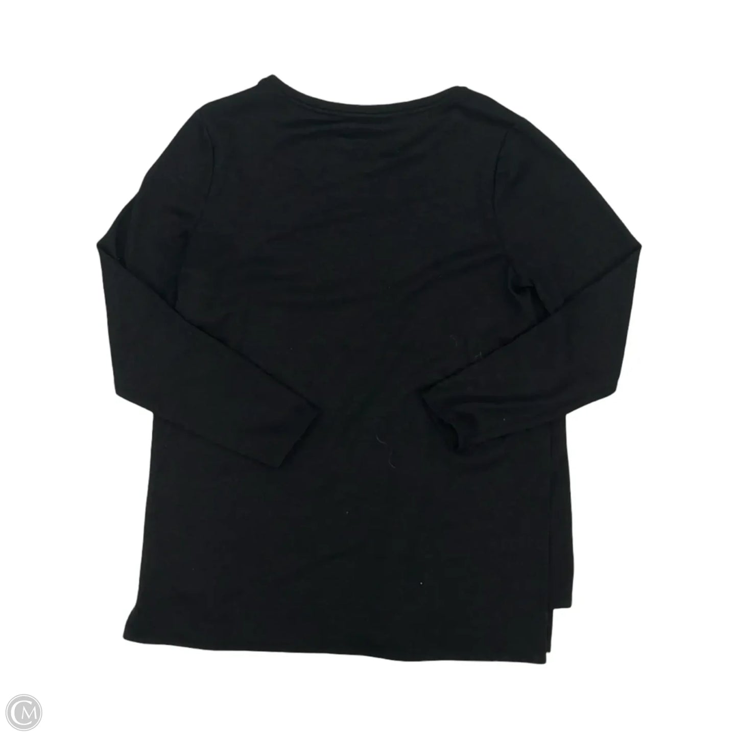 Top Long Sleeve By Chicos In Black, Size: M