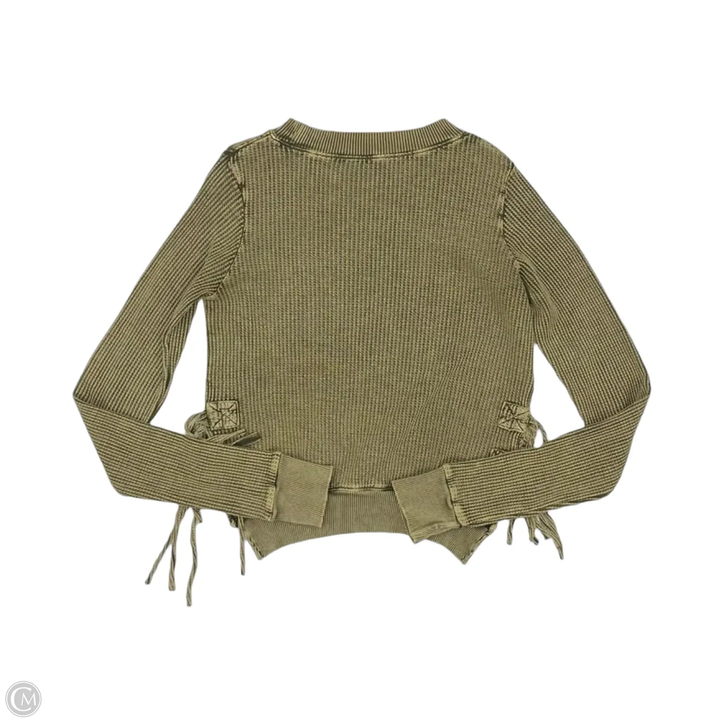 Top Long Sleeve By Free People In Green, Size: Xs