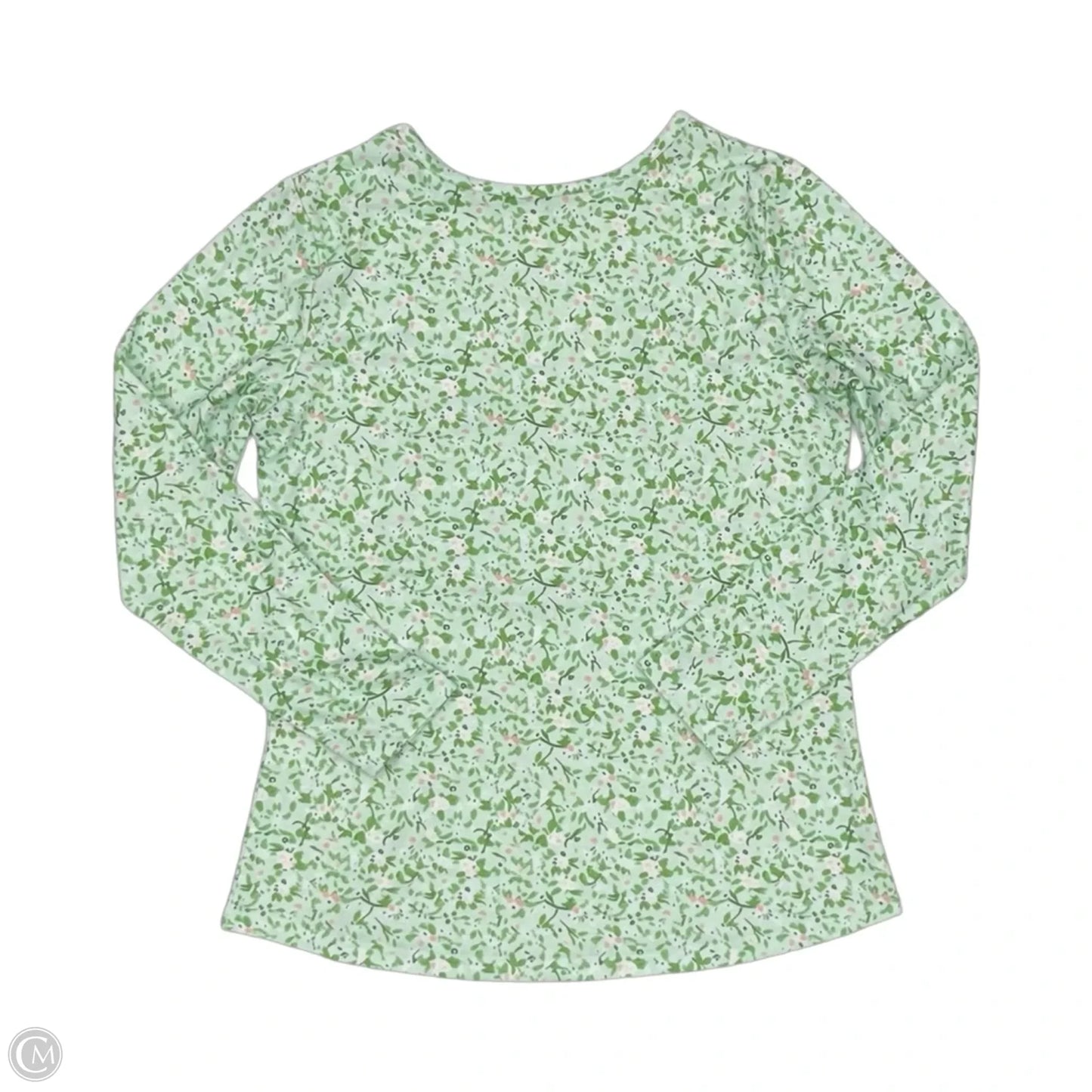 Top Long Sleeve By Cme In Green, Size: S